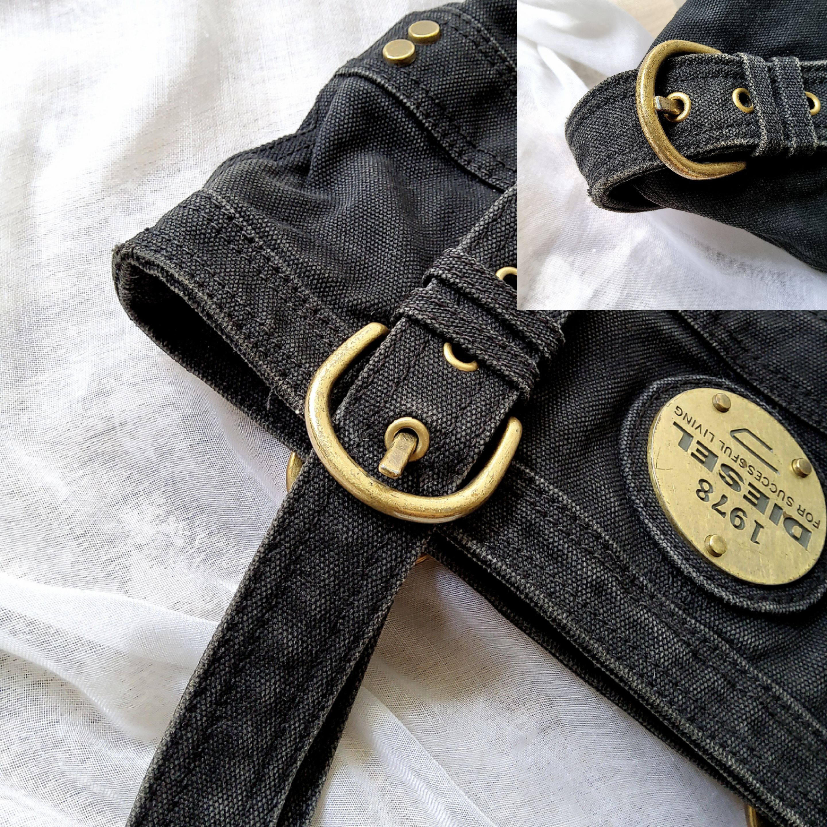 Diesel Diesel vintage y2k tech hardware logo denim shoulder bag Size ONE SIZE - 7 Thumbnail
