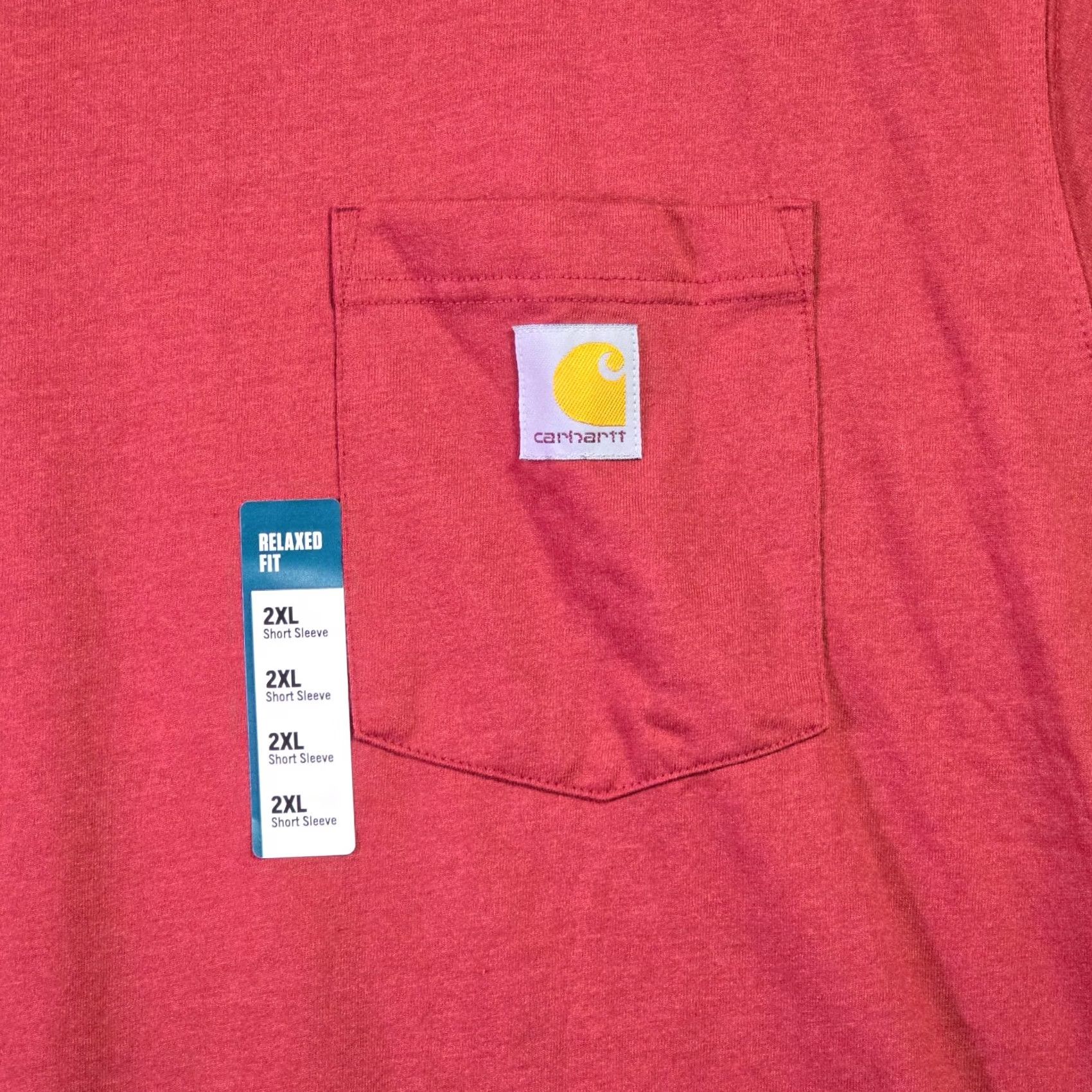 Carhartt CARHARTT Shirt Mens 2XL Red Pocket Tee Outdoor Casual NWT Logo Size US XXL / EU 58 / 5 - 6 Thumbnail