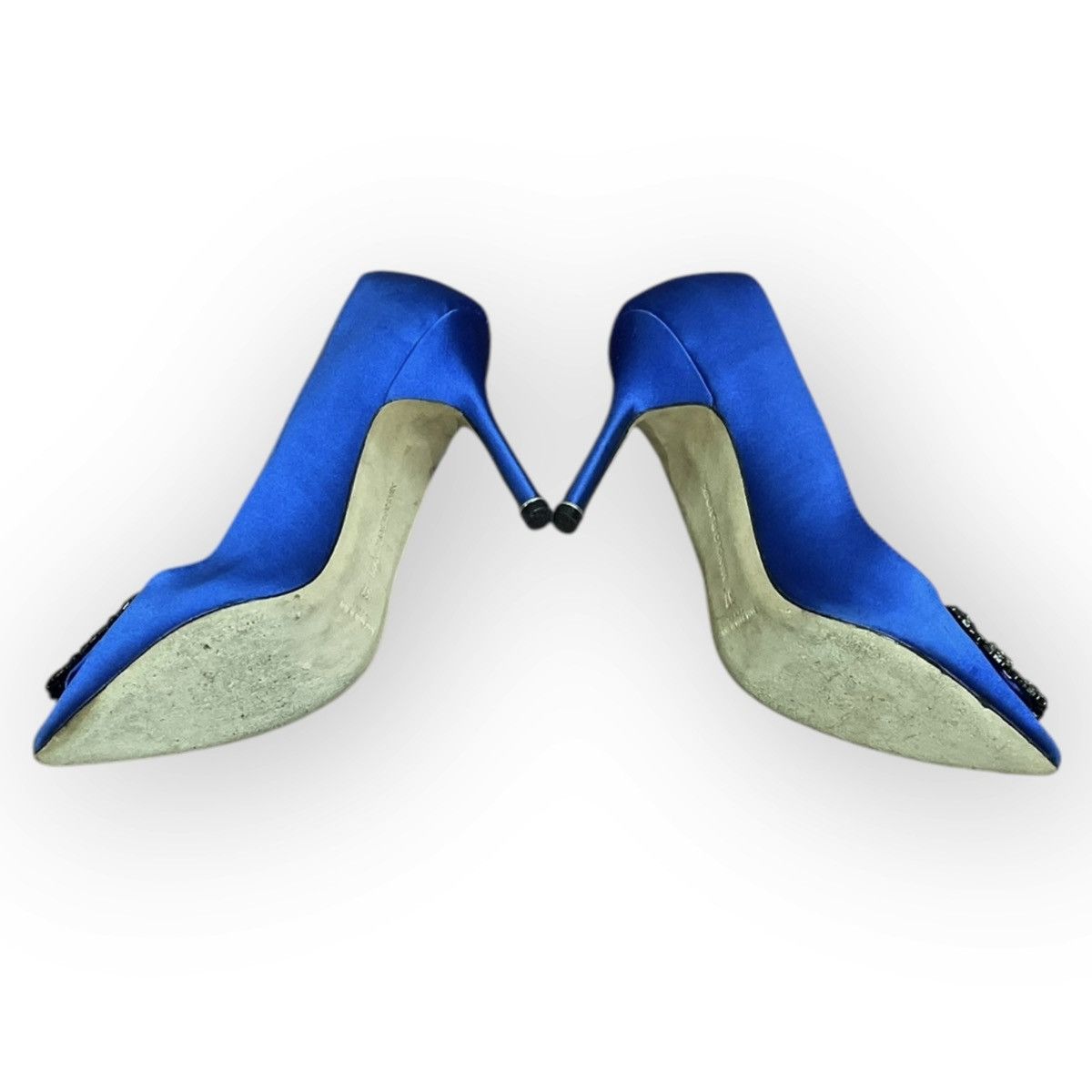Manolo Blahnik Manolo Blahnik Hangisi 90 Heels Size US 7 / IT 37 - 3 Thumbnail