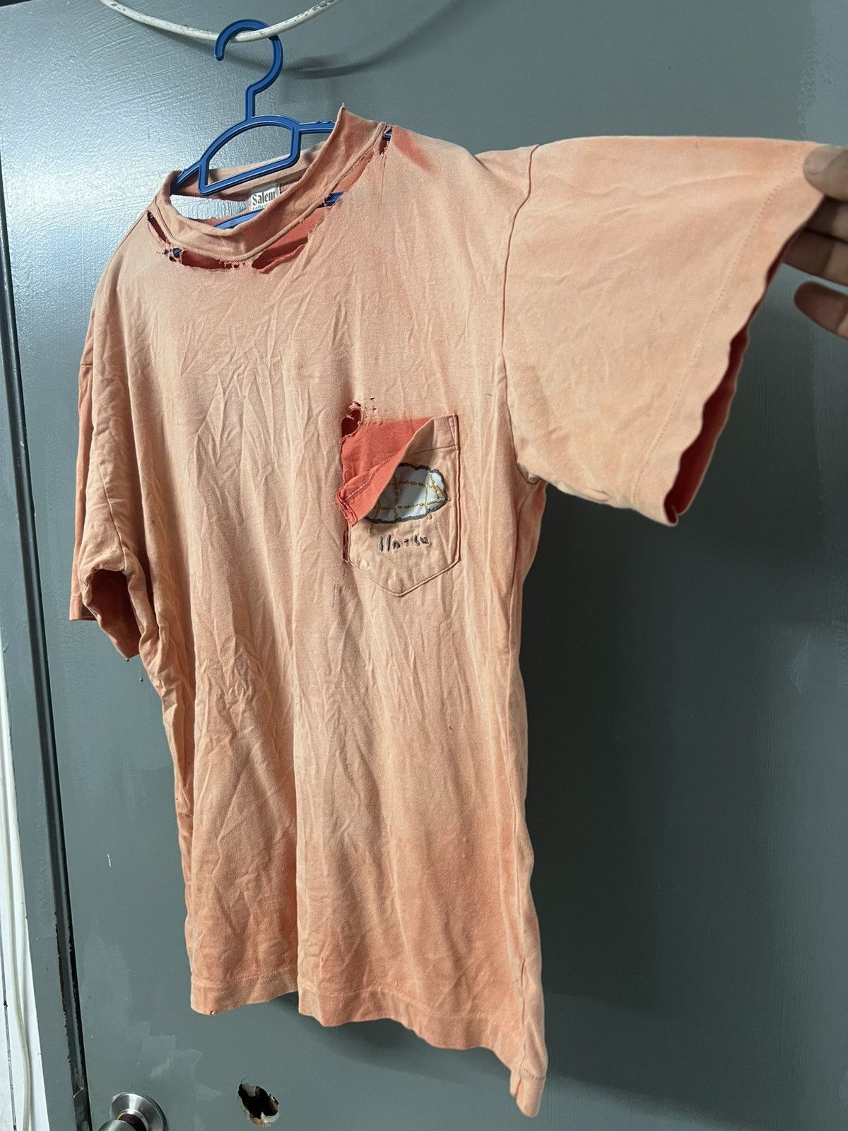 VINTAGE THRASHED SUN FADED ERD GRUNGE TEE