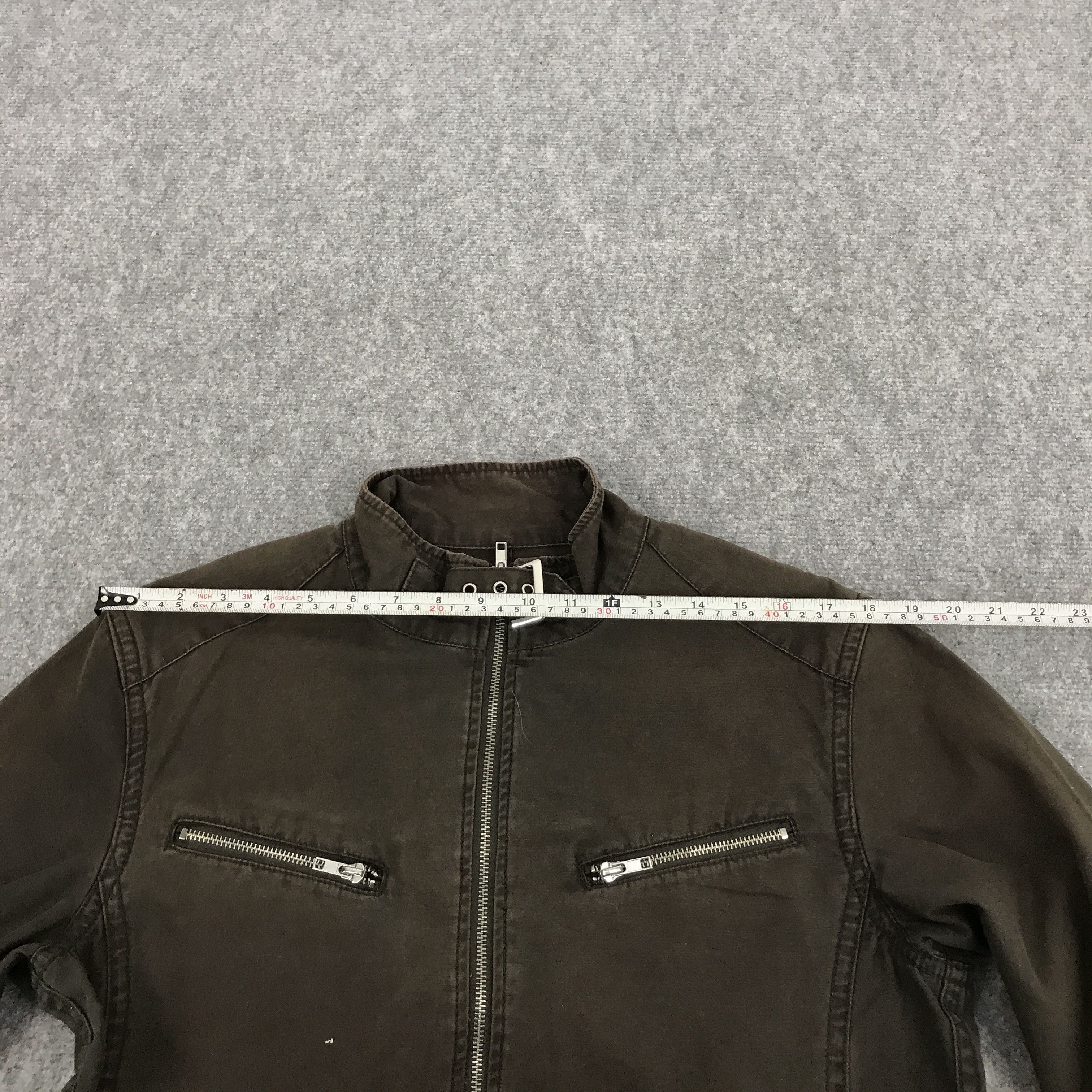 Japanese Brand THRUXTON NEW PROPOSAL BIKER STYLE FADED JACKET Size US M / EU 48-50 / 2 - 8 Thumbnail