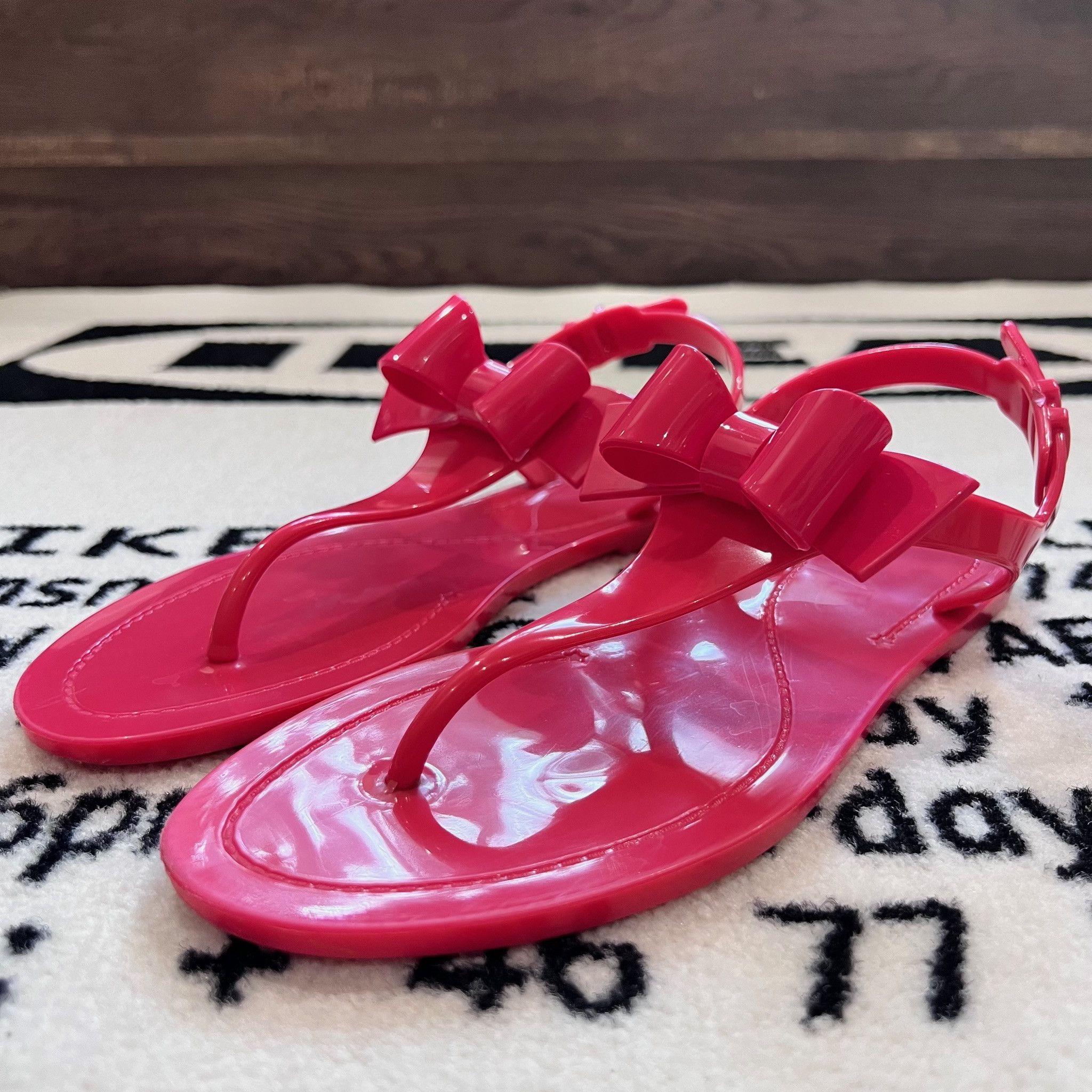RED Valentino RED Valentino Bow Rubber Sandal - Size 35EU Size US 5.5 / IT 35.5 - 1 Thumbnail