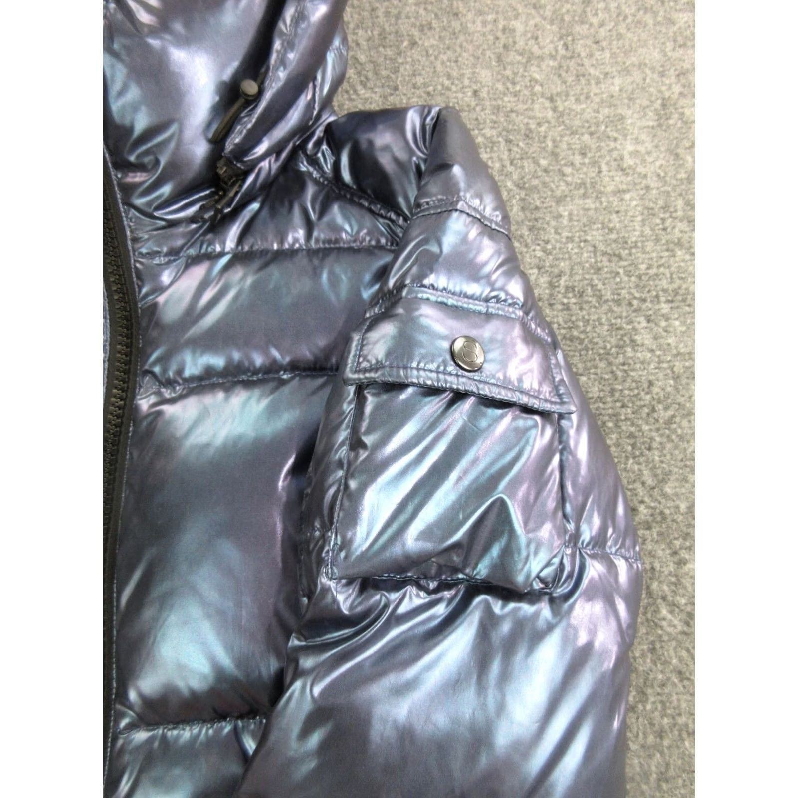 Vintage S13 New York Jacket Womens Small Blue Down Puffer Hooded Full Zip Elastic Waist Size S / US 4 / IT 40 - 5 Thumbnail