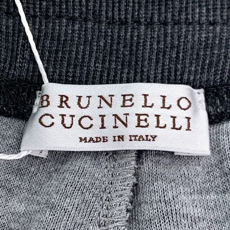 Brunello Cucinelli Brunello Cucinelli size M Gray drawstring elastic cotton sp Size 25" / US 0 / IT 36 - 5 Thumbnail