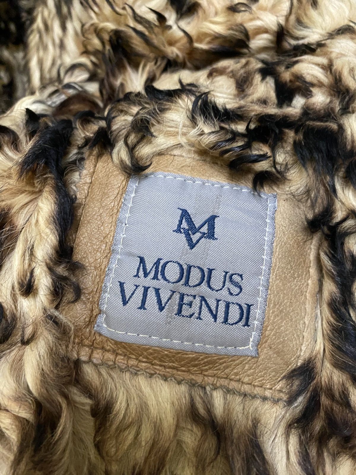 Leather Modus Vivendi Faux Fur Lined Leather Jacket Winter Coat Size US M / EU 48-50 / 2 - 6 Thumbnail