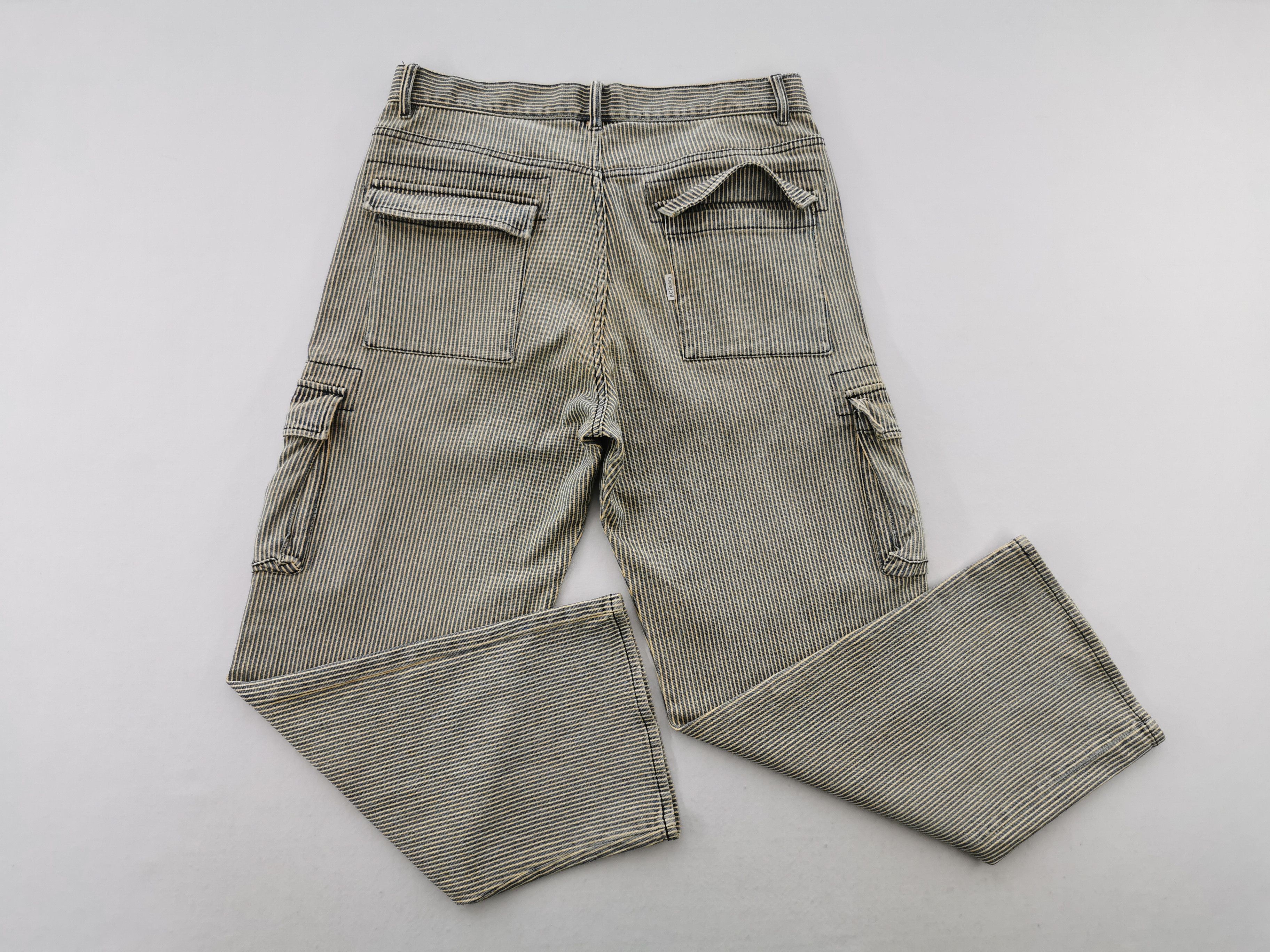 Vintage Vintage 90's BC Factory Hickory Cargo Denim Size 37 Size US 37 - 6 Thumbnail
