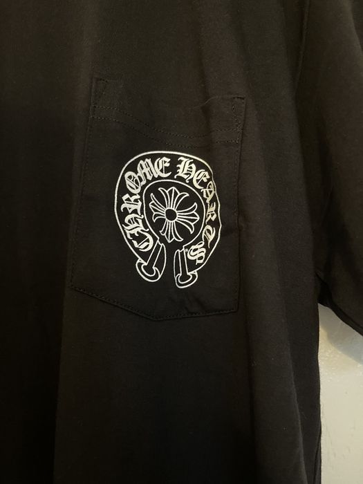 Chrome Hearts Chrome Hearts Horseshoe Logo Pocket Tshirt Grailed