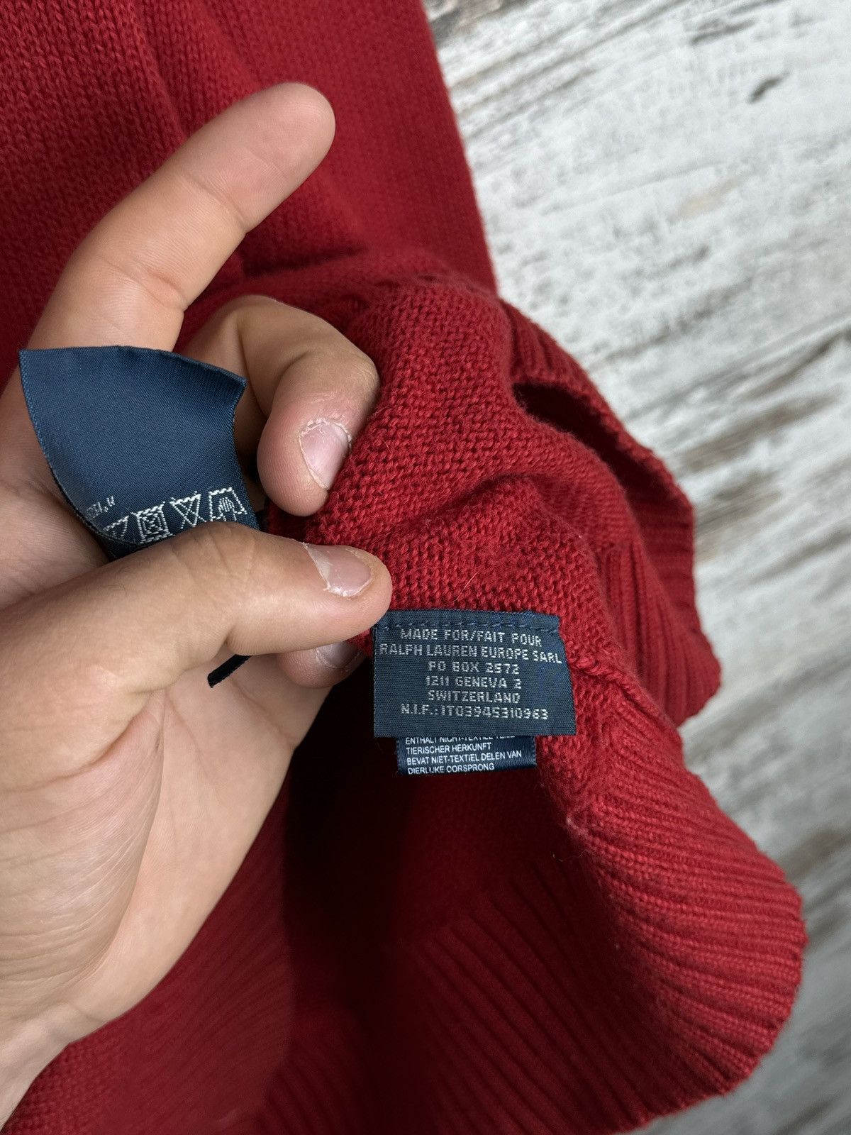 Polo Ralph Lauren × Vintage Mens Vintage Polo Ralph Lauren 1/3 zip sweater knitwear y2k Size US L / EU 52-54 / 3 - 12 Thumbnail