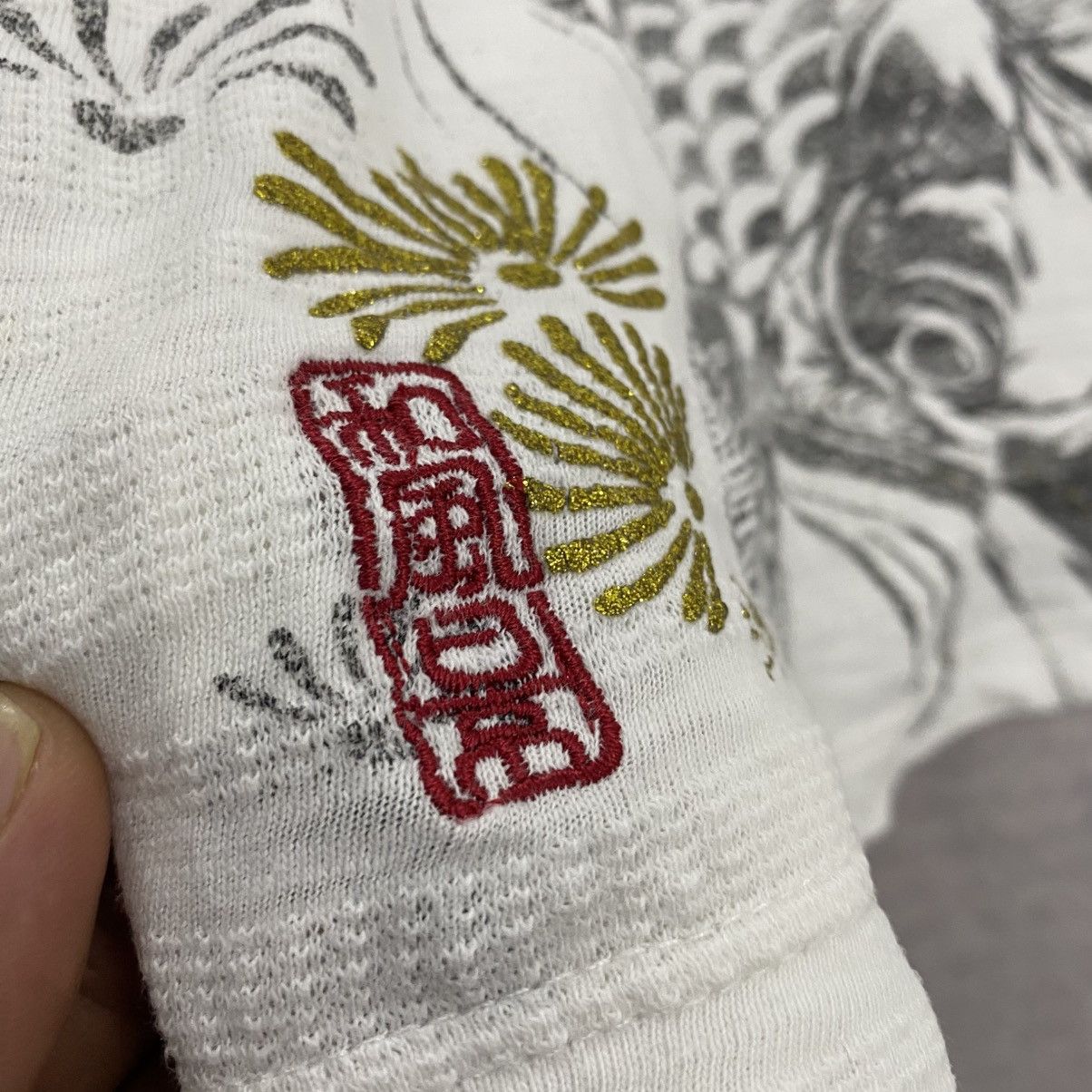 Japanese Brand Vintage Y2K Japanese Traditional Koi Fish Design Size US L / EU 52-54 / 3 - 19 Thumbnail