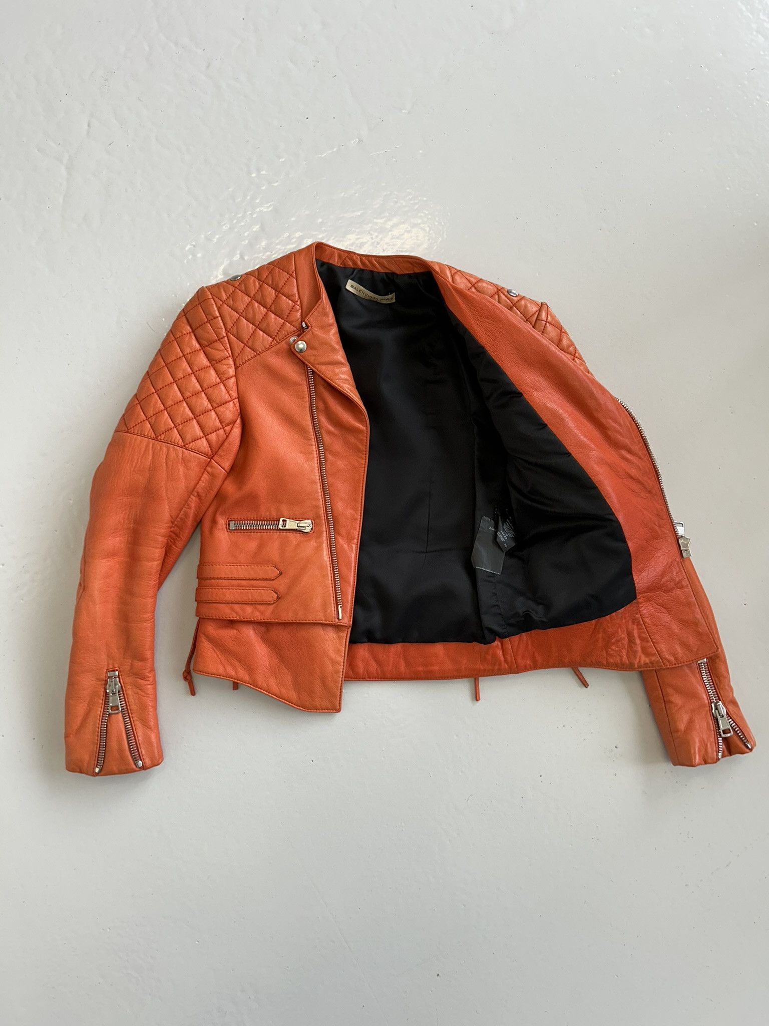 Balenciaga 2010 Balenciaga leather biker jacket Size XS / US 0-2 / IT 36-38 - 15 Thumbnail