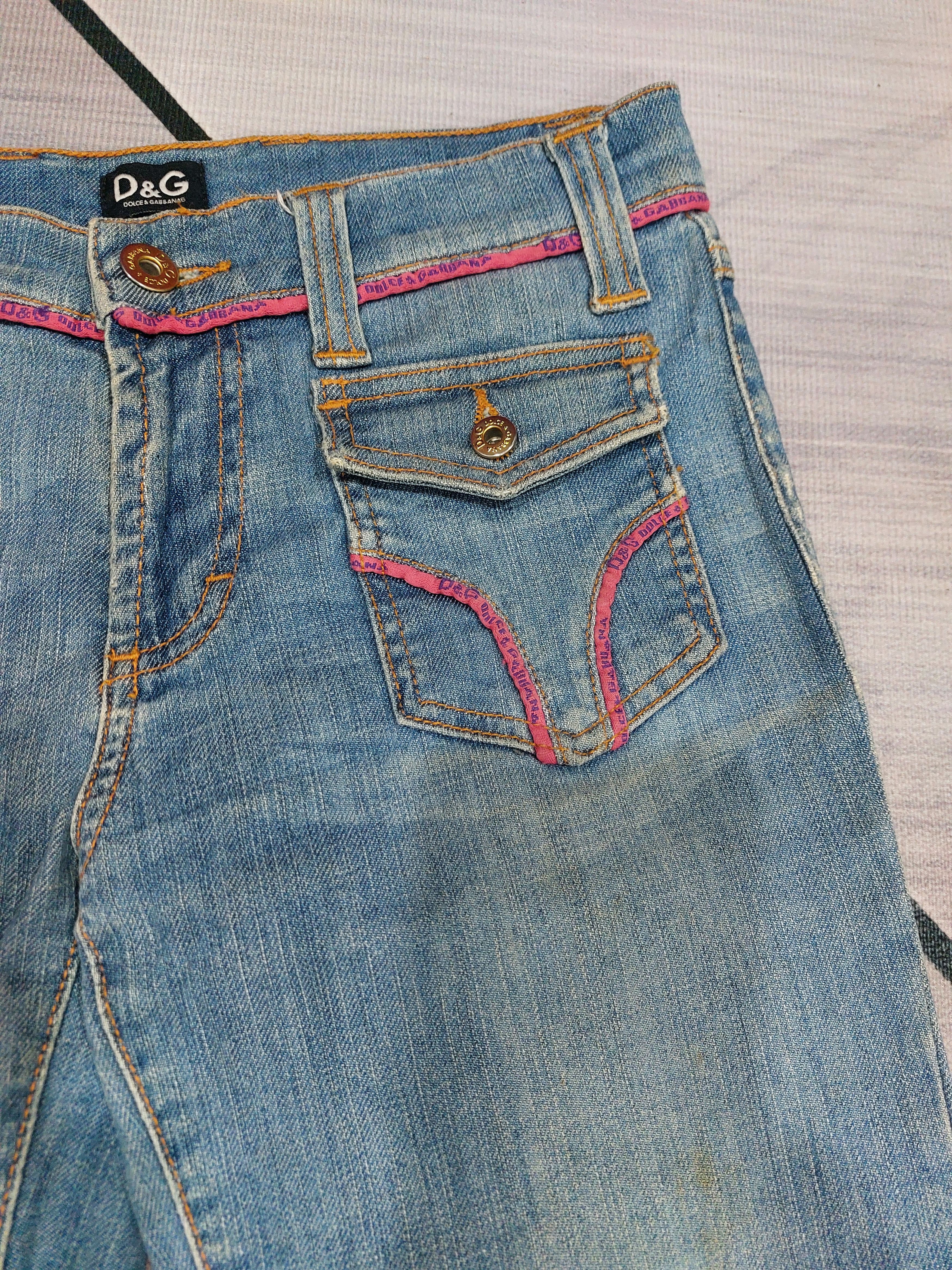 Dolce & Gabbana DOLCE & GABBANA FLARE Y2K JEANS Size 28" / US 6 / IT 42 - 4 Thumbnail