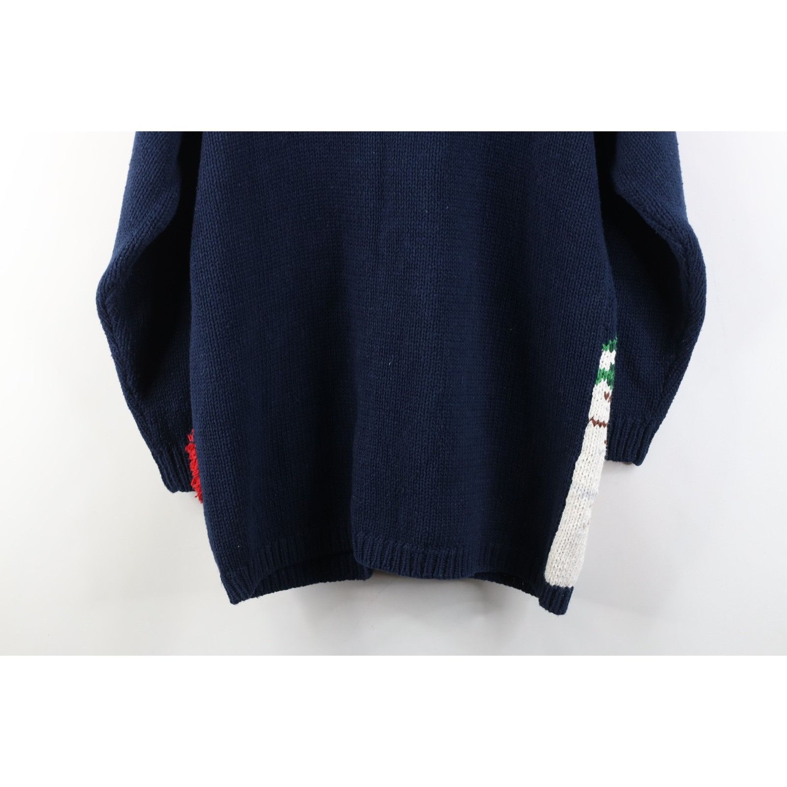 Vintage Vintage 90s Streetwear Heavy Christmas Cardigan Sweater Size L / US 10 / IT 46 - 16 Thumbnail