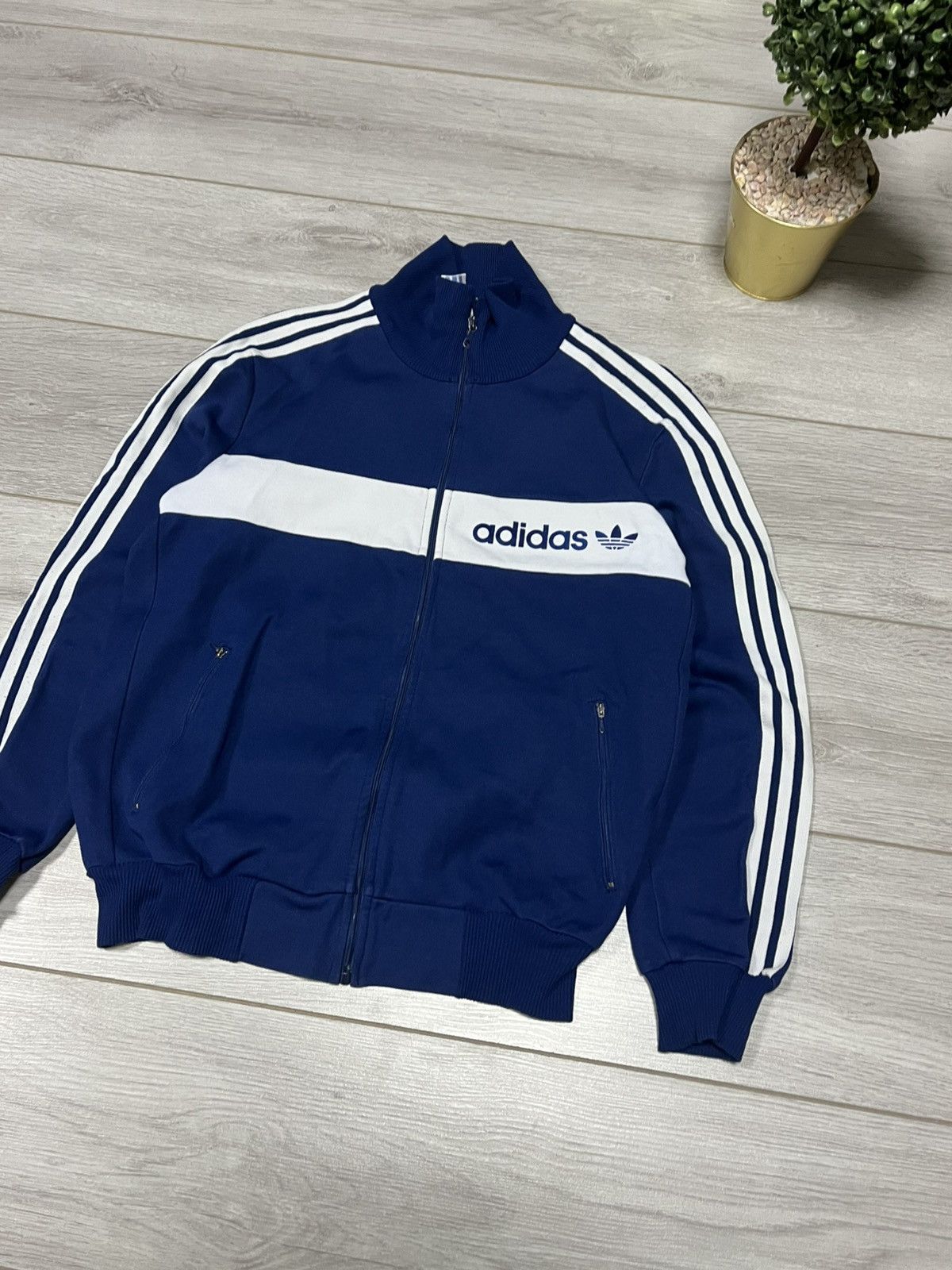 Adidas Adidas Yugoslavia vintage track jacket zip stripes Size US L / EU 52-54 / 3 - 2 Thumbnail