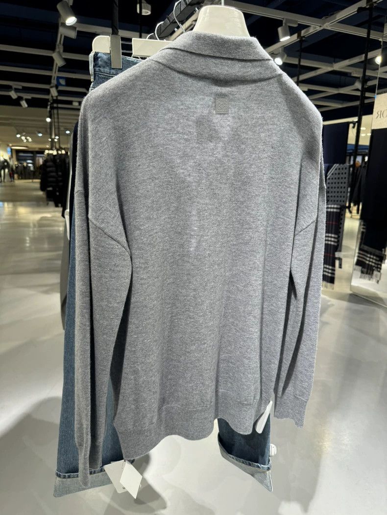 Other LOEWE Men's sweater grey wool sweater long sleeve open shi Size US S / EU 44-46 / 1 - 3 Thumbnail