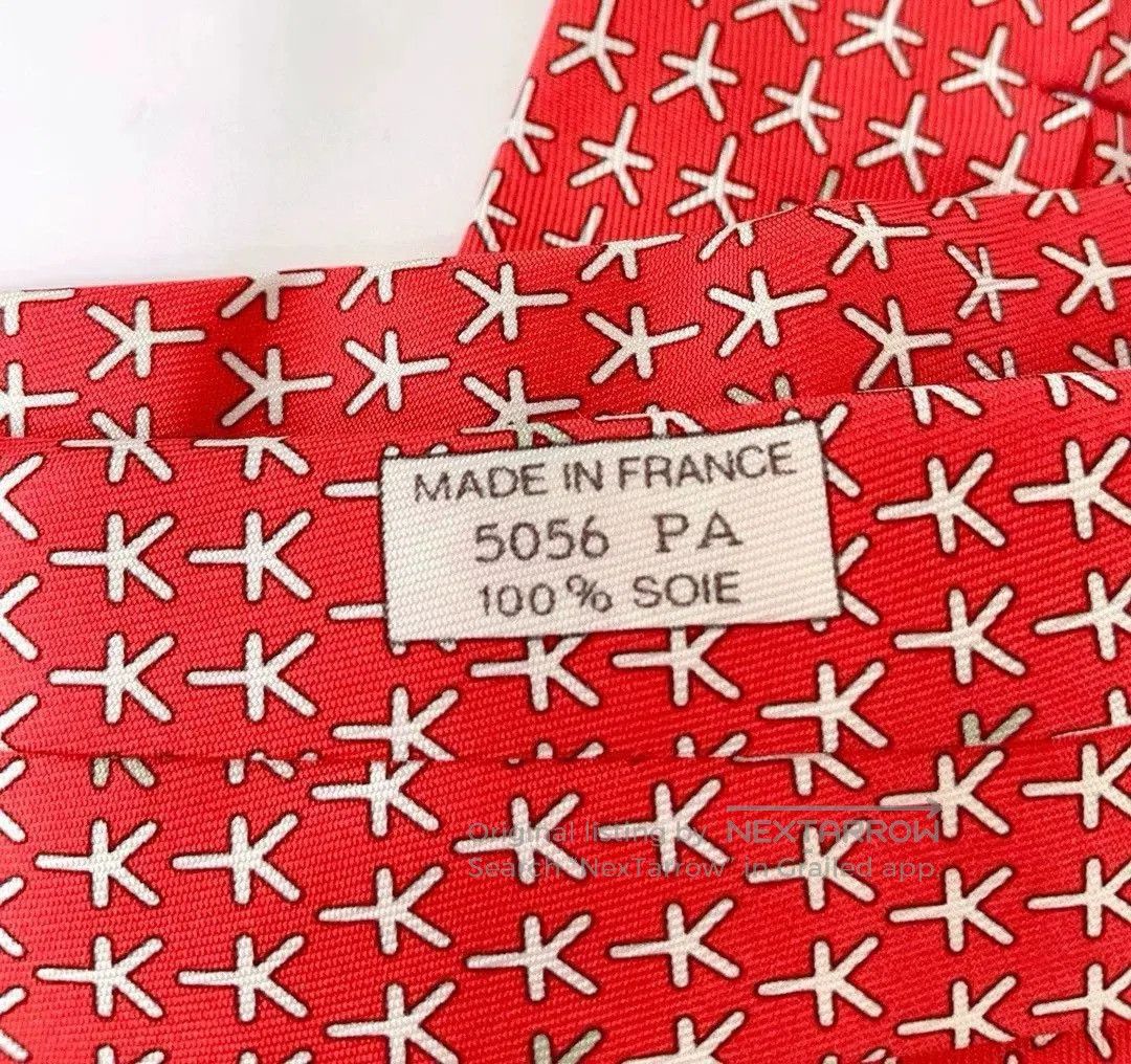 Hermes Hermes Limited Men's Silk Tie. Size ONE SIZE - 7 Thumbnail