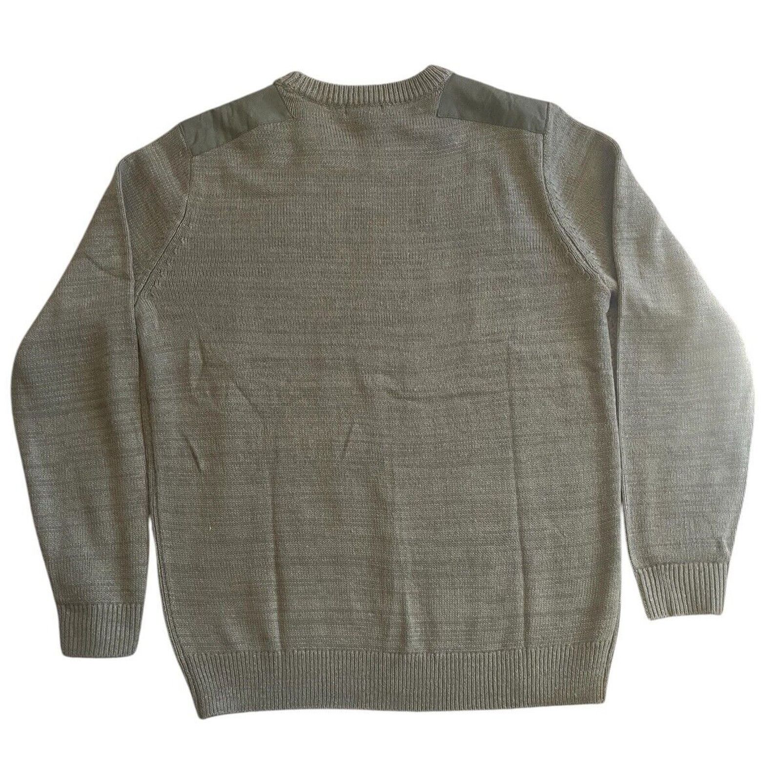 Frye Frye Men’s Olive Green Sweater Cable Knit Size Medium NWT Size US M / EU 48-50 / 2 - 2 Thumbnail