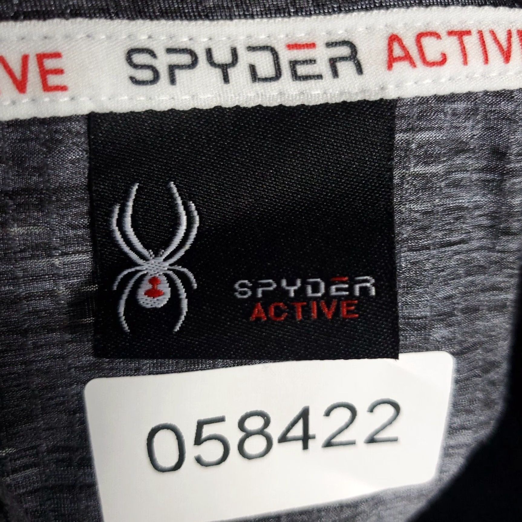 Spyder Shirt Mens L Gray 1/4 Zip Active Pullover Long Sleeve Classic Logo Zip Mock Neck