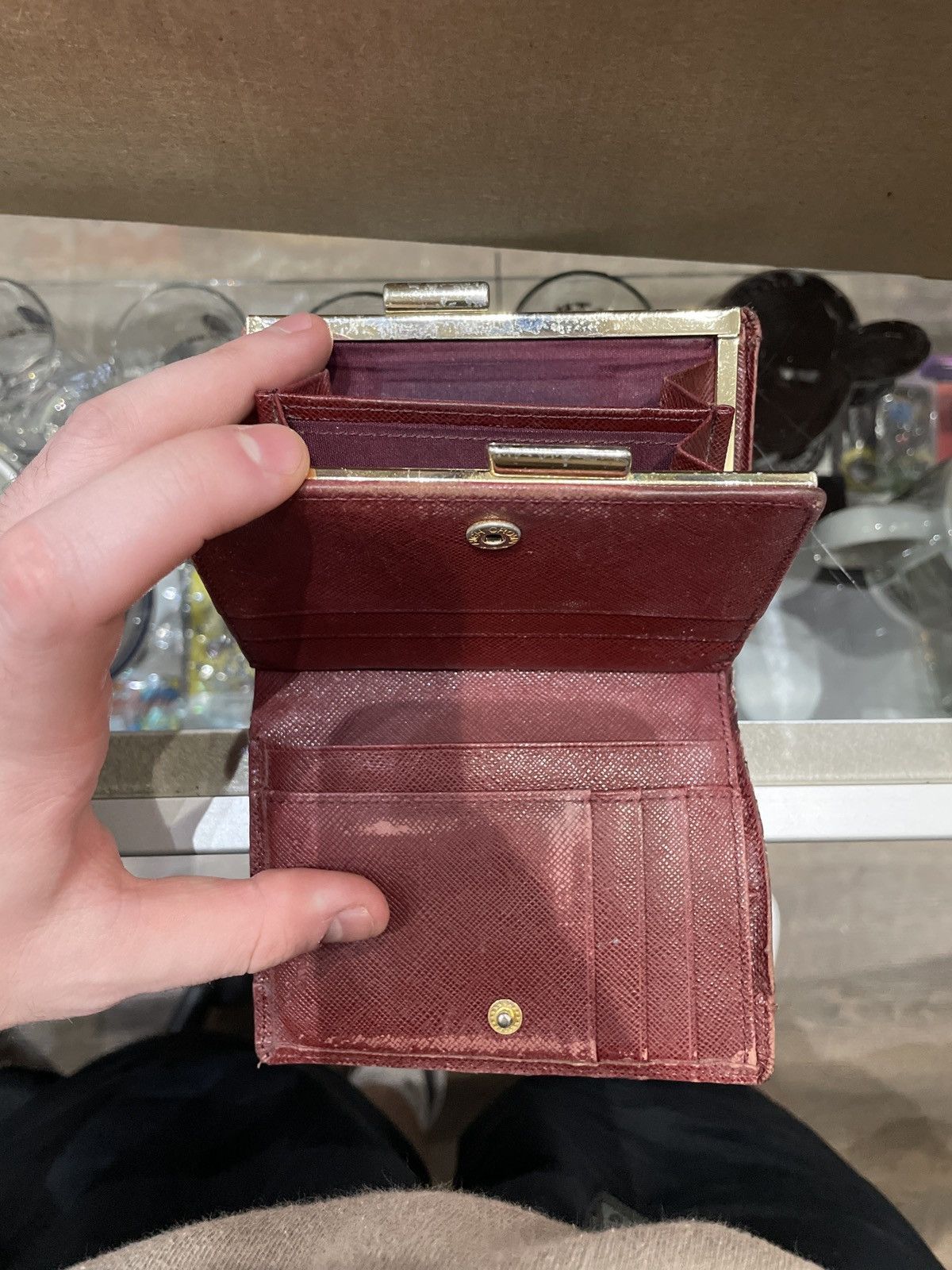Burberry Burberry Check Nylon Patent Leather Penrose Compact Wallet Size ONE SIZE - 2 Thumbnail