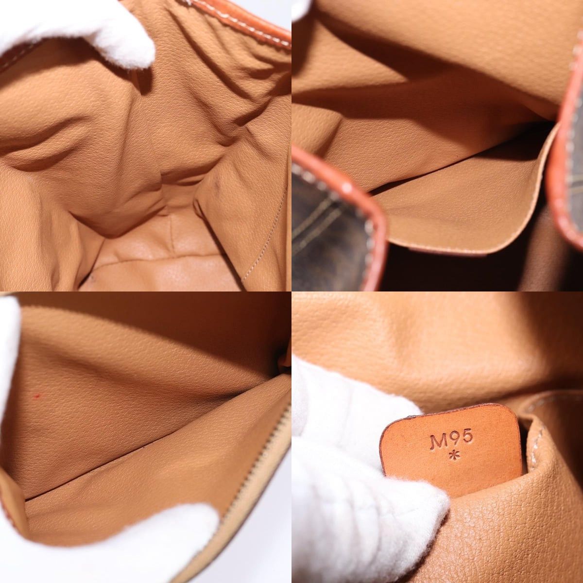 Celine CELINE Macadam Canvas Backpack Pvc Leather Brown Gold Size ONE SIZE - 12 Thumbnail