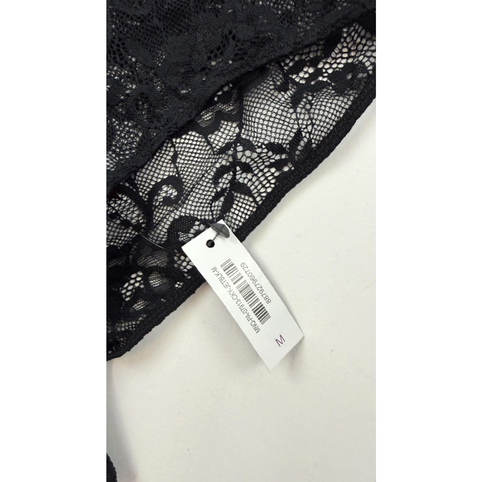Vintage Adore Me Panties Women’s M Black Lace Strappy High-Waist Cheeky Lingerie Size 32" / US 10 / IT 46 - 2 Thumbnail