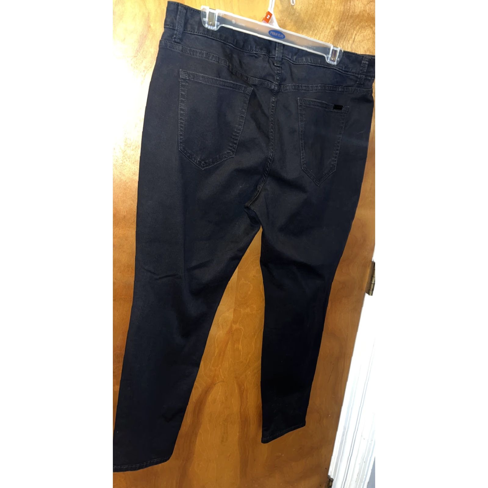 Vintage JLO Jennifer Lopez Women's Black Skinny Jeans 16S Mid Rise Stretch Denim Solid Casual Pants Size 38" / US 16 / IT 52 - 5 Thumbnail