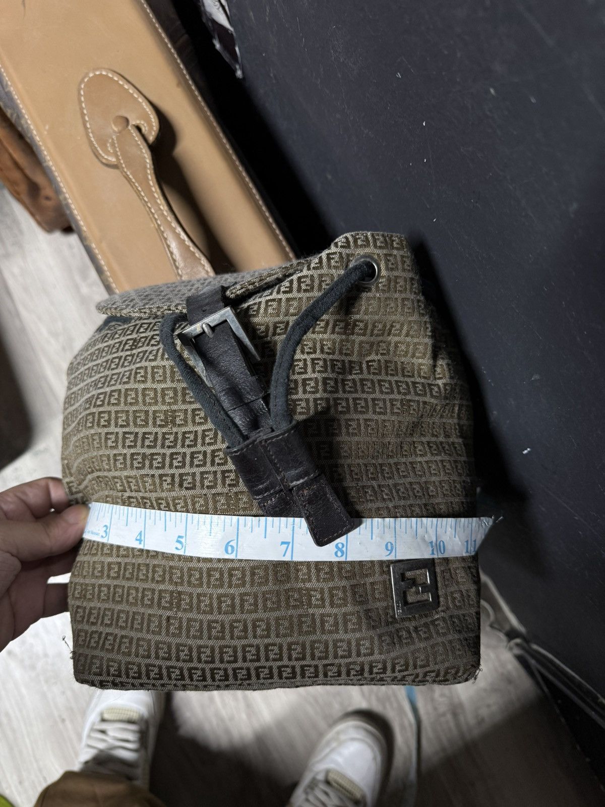 Fendi Fendi FF Monogram Backpack Canvas Leather Small Bag Vtg Size ONE SIZE - 16 Thumbnail