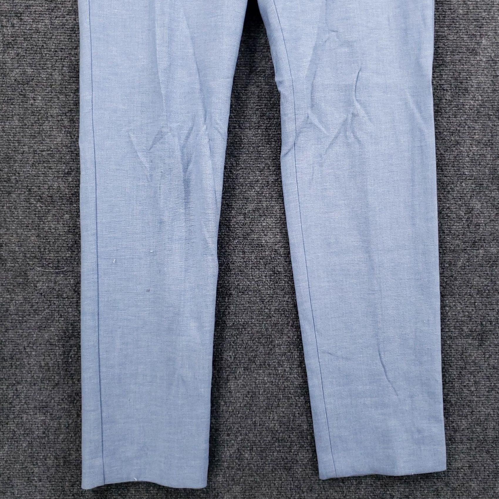 Talbots Talbots High Waisted Straight Dress Pants Women 6 Long Blue Slacks Mid Rise Size 28" / US 6 / IT 42 - 3 Thumbnail