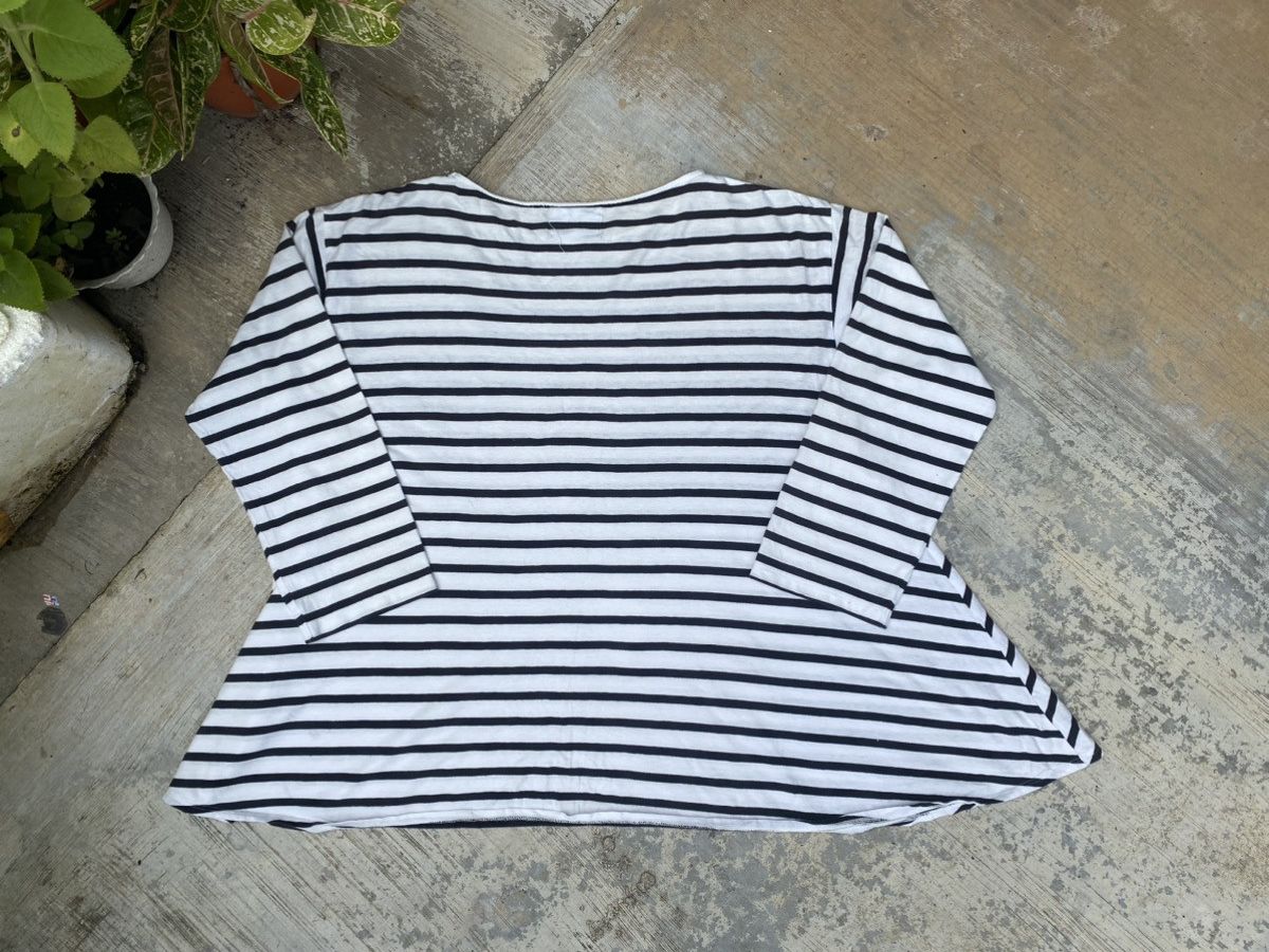 Tsumori Chisato Tsumori Chisato Room Breton Stripe tshirt Size L / US 10 / IT 46 - 2 Thumbnail