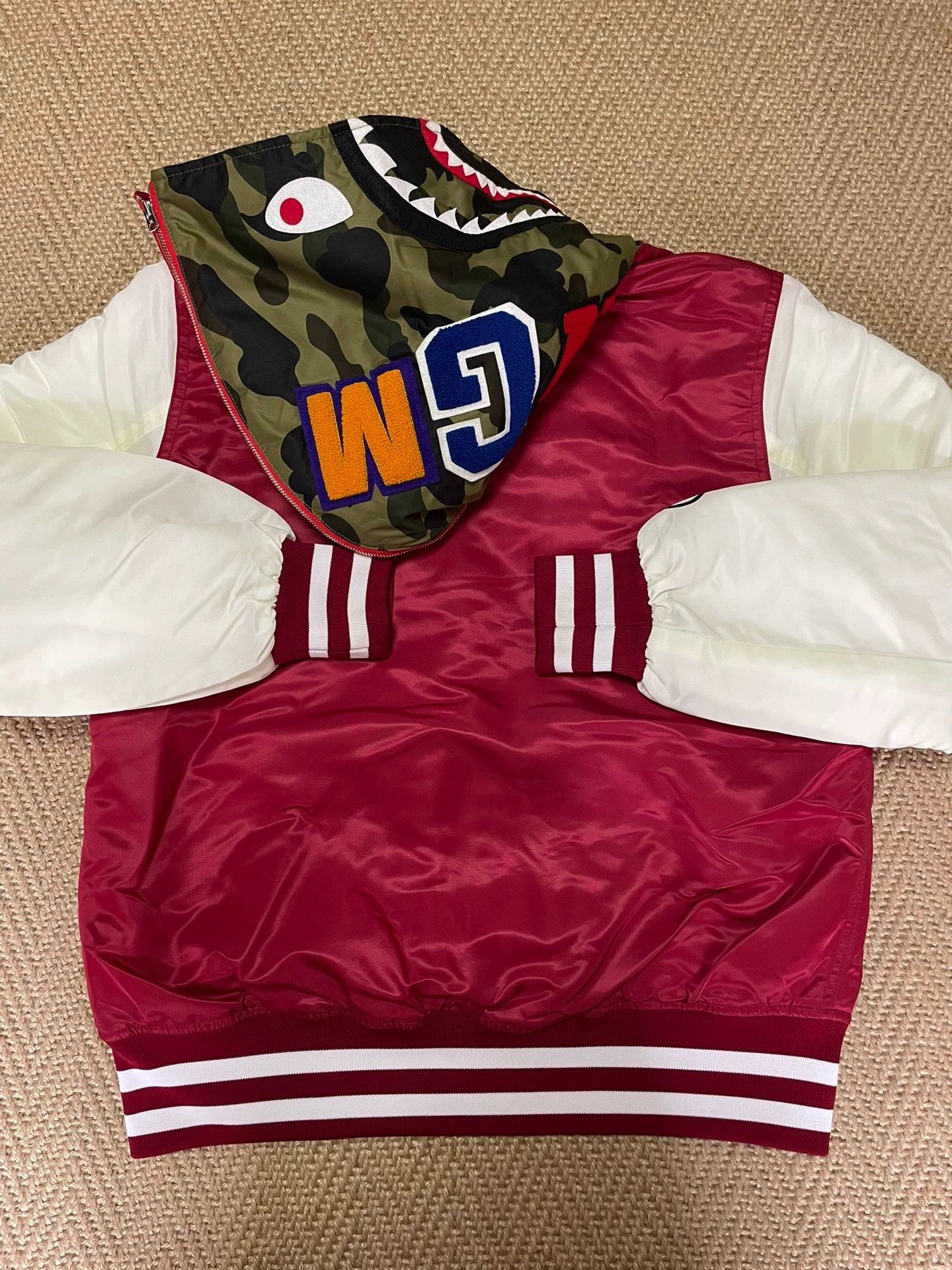 Bape BAPE Shark Color Blocked Silk M Worn Once Near New Size US M / EU 48-50 / 2 - 3 Thumbnail