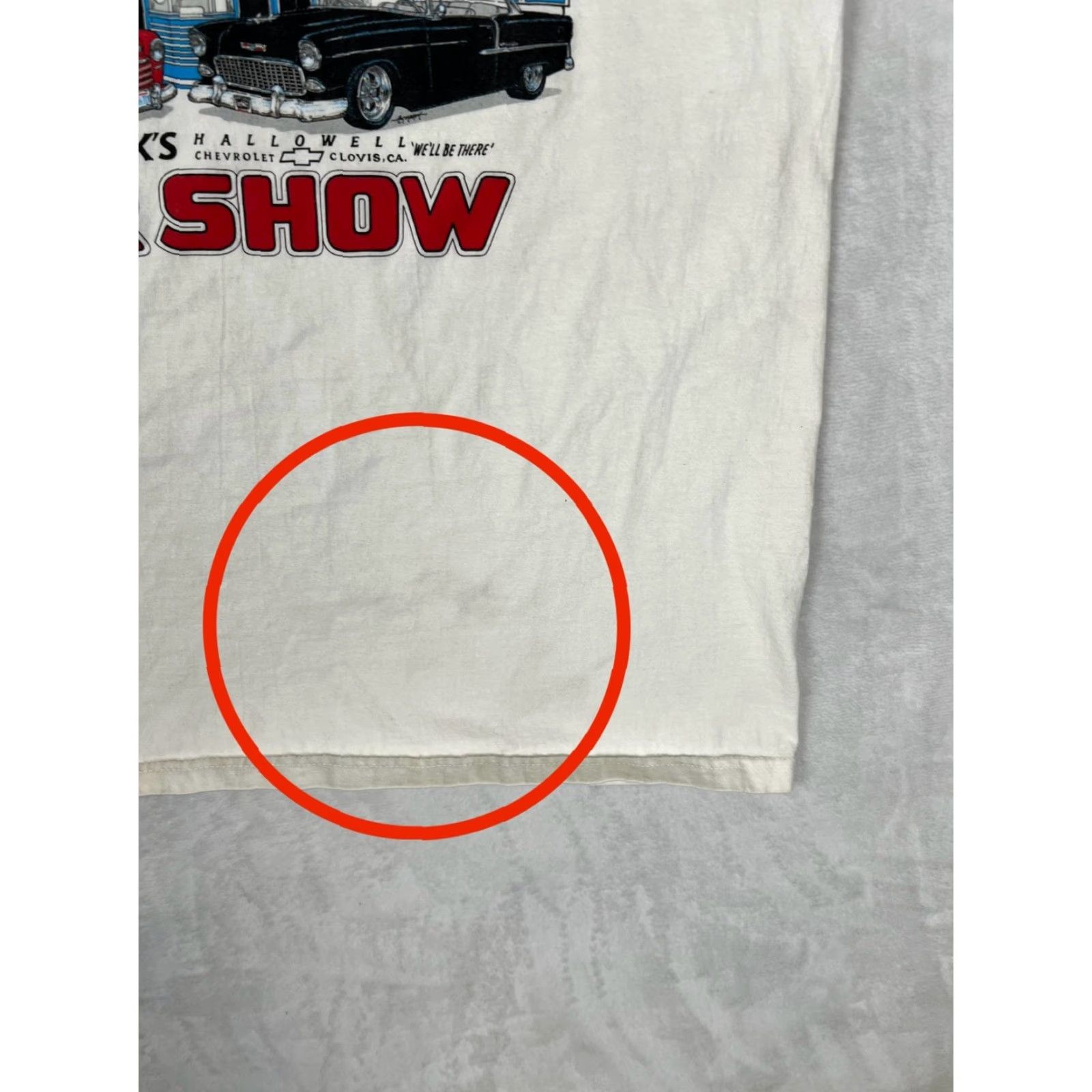 Hanes VINTAGE Hot Rods Fresno Car Show T-Shirt Mens Large White Hanes Beefy-T 2004 Size US L / EU 52-54 / 3 - 3 Thumbnail