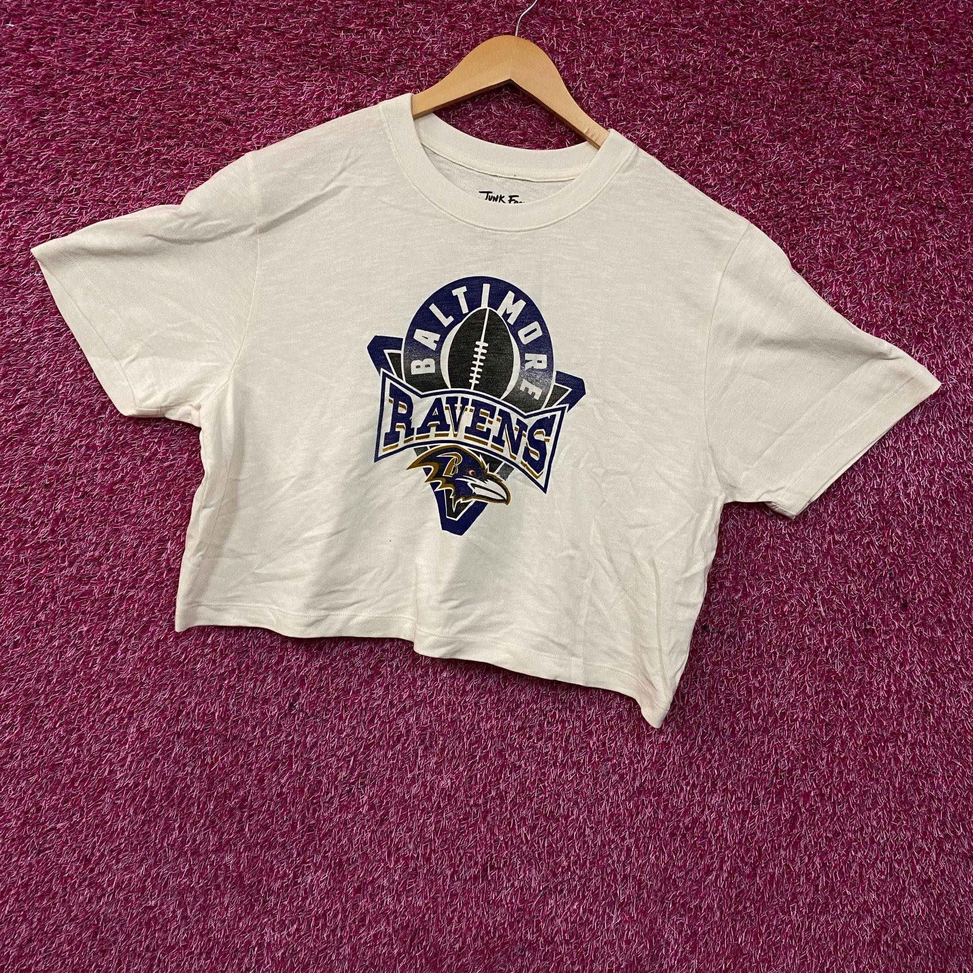 Junk Food Junk Food Clothing Baltimore Ravens Women's Mock Neck Crop T Size XXL / US 16-18 / IT 52-54 - 3 Thumbnail