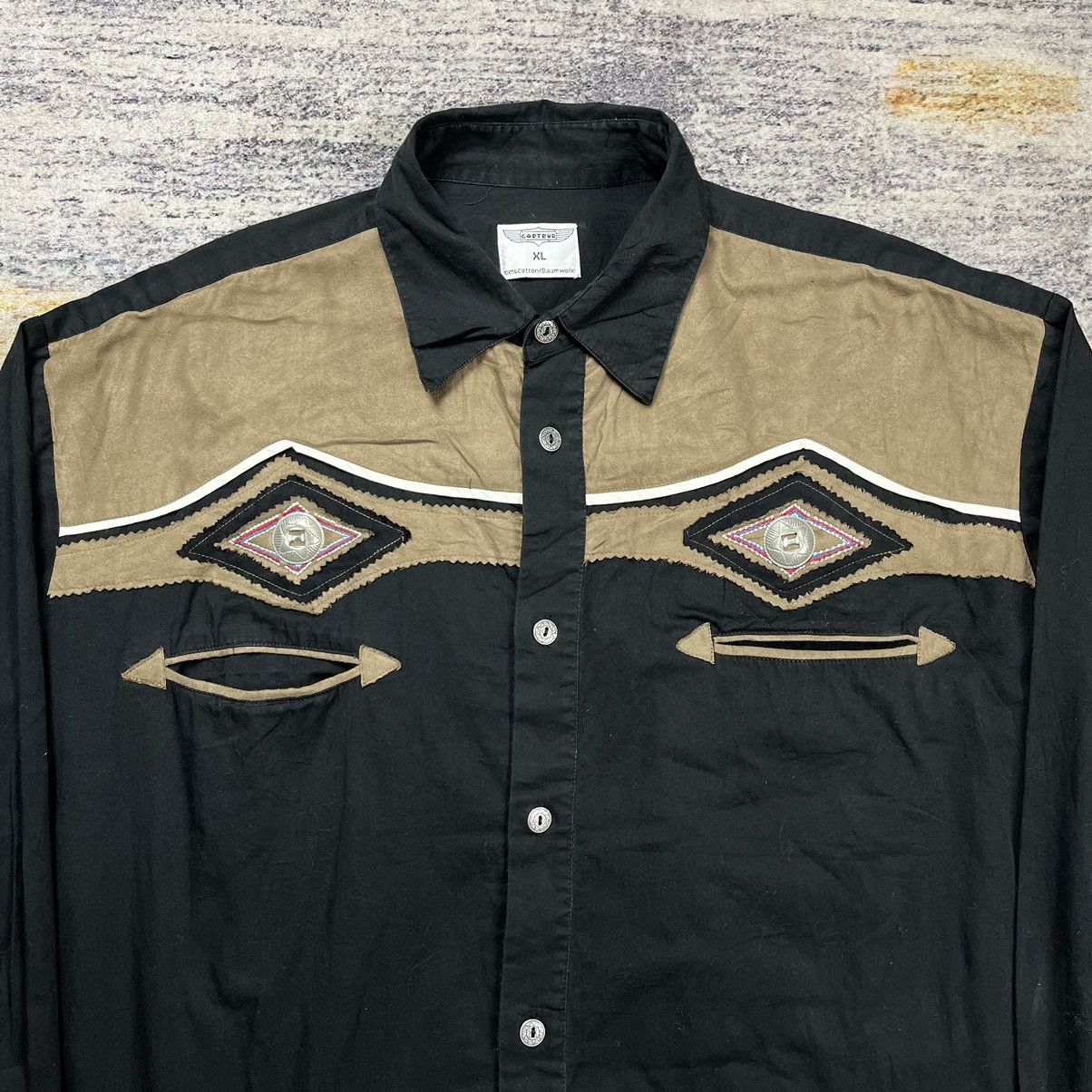 Japanese Brand Vintage 90s Gortrud cowboy western shirt Size US XL / EU 56 / 4 - 3 Thumbnail
