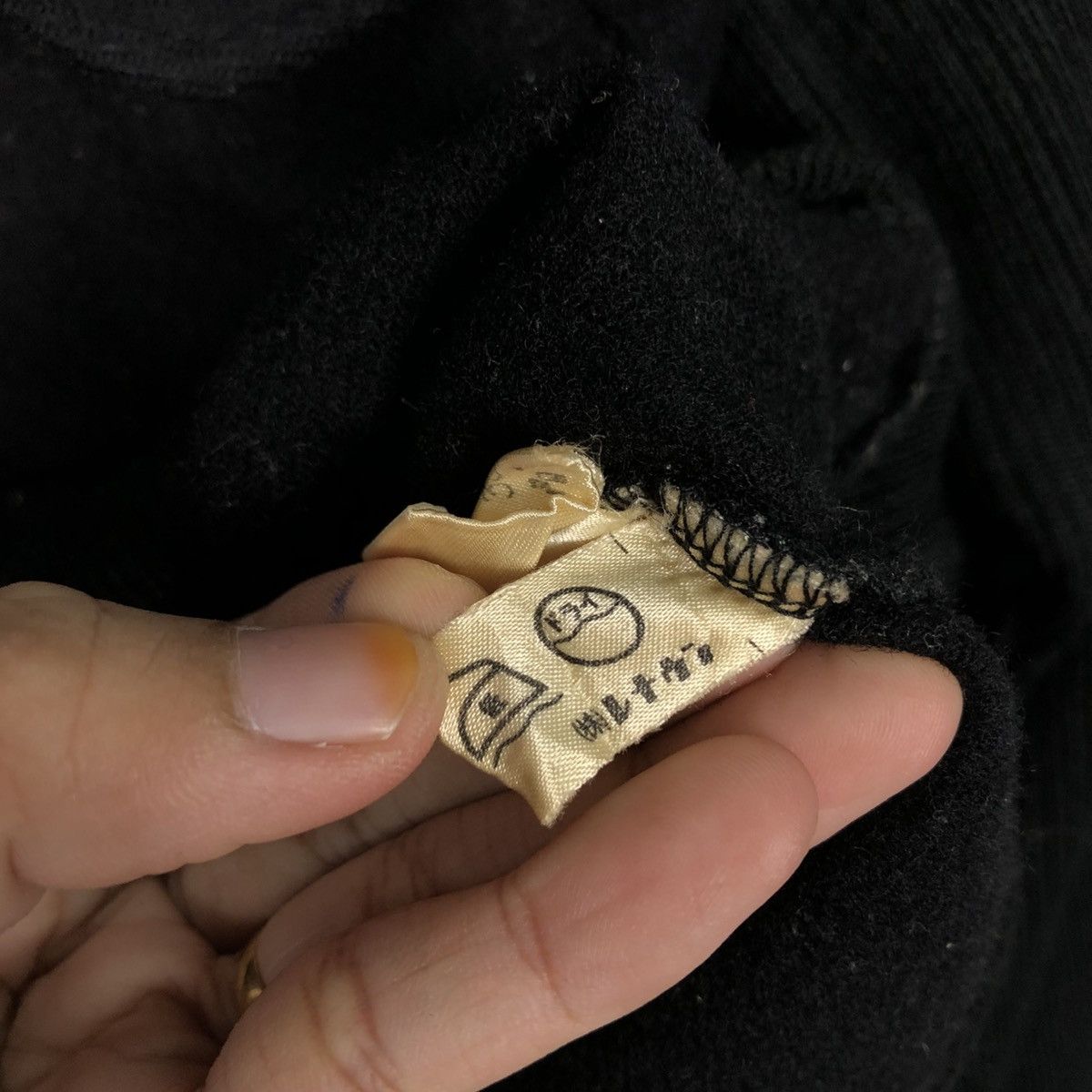 Issey Miyake 📌Vintage Sweatshirt Rich Black Asymmetrical Simple Life Size US M / EU 48-50 / 2 - 18 Thumbnail
