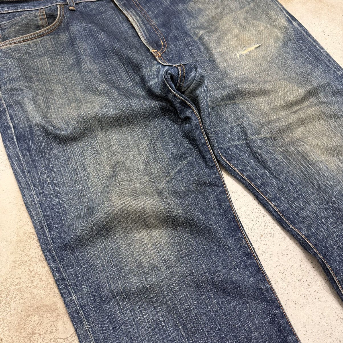 Edwin Vintage Y2K Edwin 503 Distressed Muddy Denim Pants Size US 36 / EU 52 - 6 Thumbnail