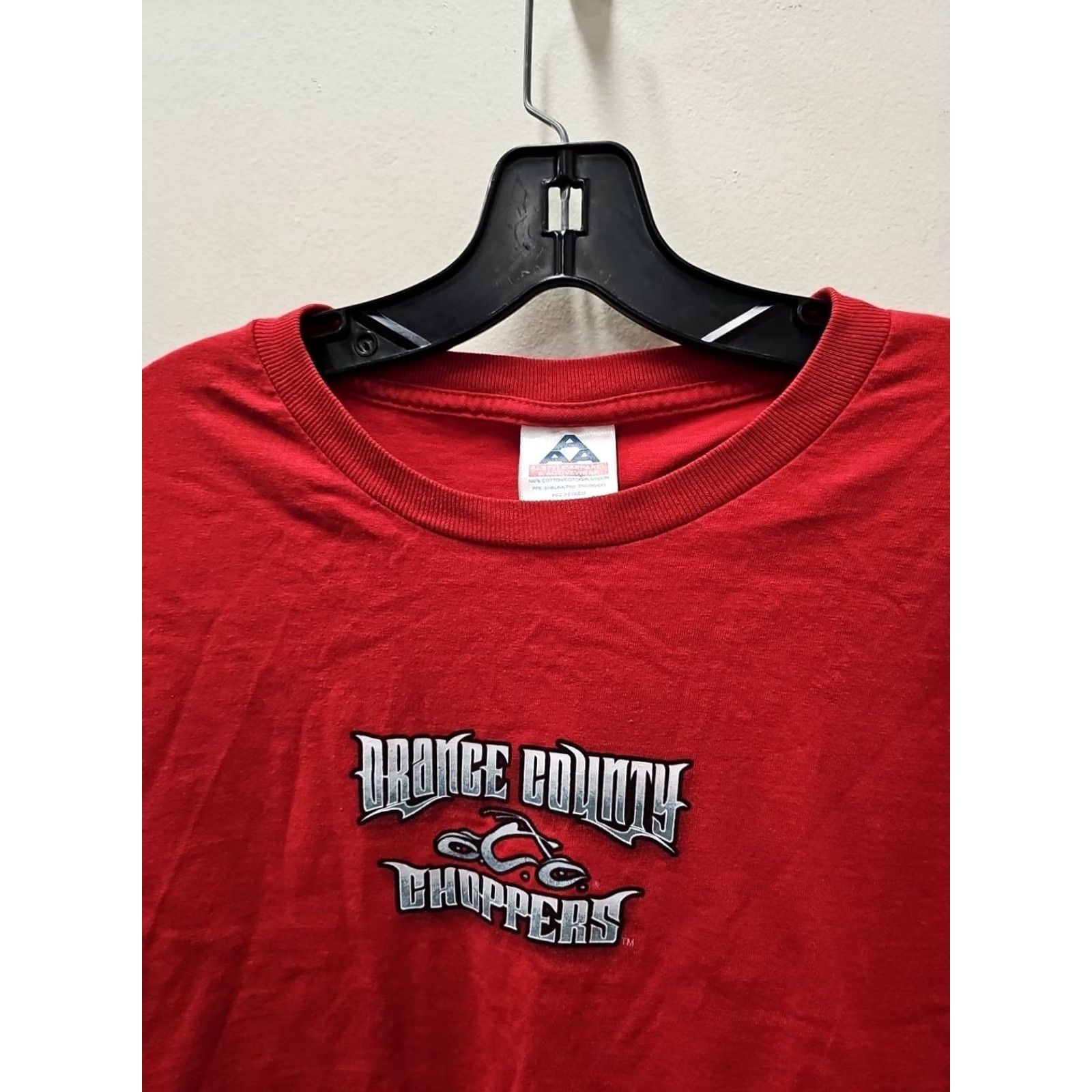 Vintage VINTAGE Choppers T-Shirt Biker Long Sleeve Orange County Choppers Red 2003 Graphic Print Chest 22 Length 30.5 L Mens Size US L / EU 52-54 / 3 - 2 Thumbnail