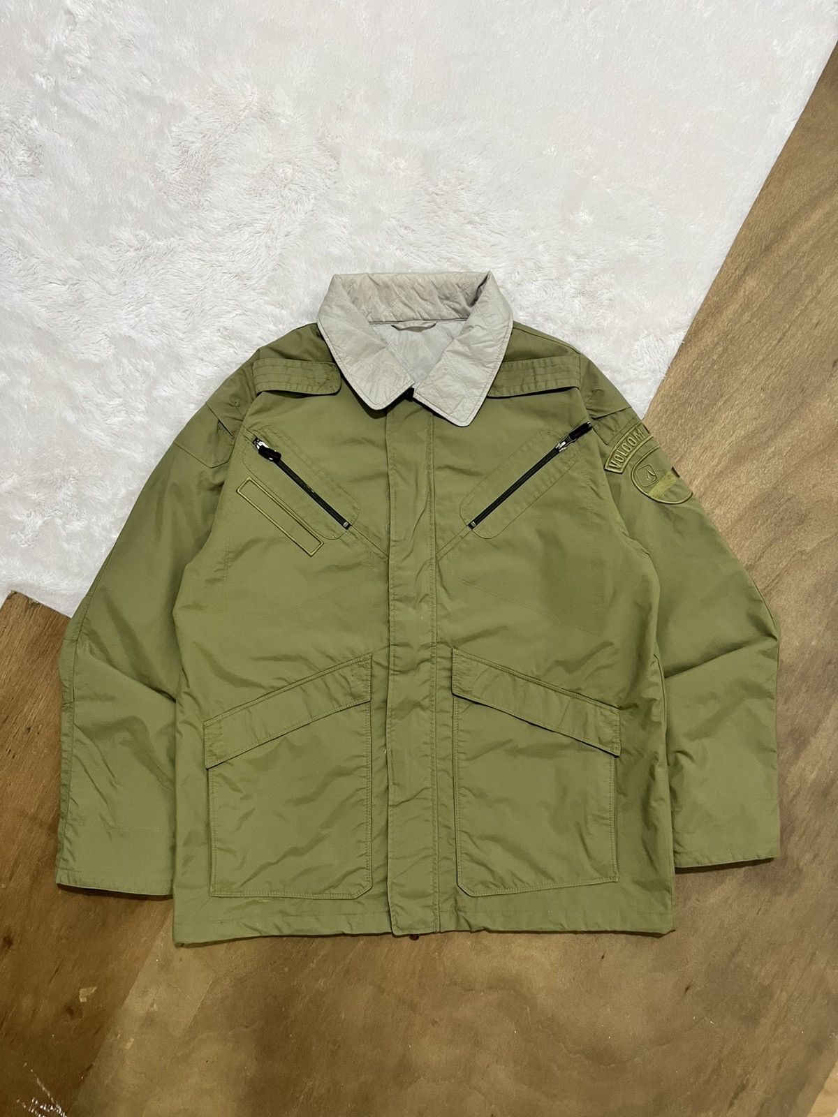 Other Volcom Nations Insulated Military Jacket Olive Y2K Utility Size US L / EU 52-54 / 3 - 1 Thumbnail