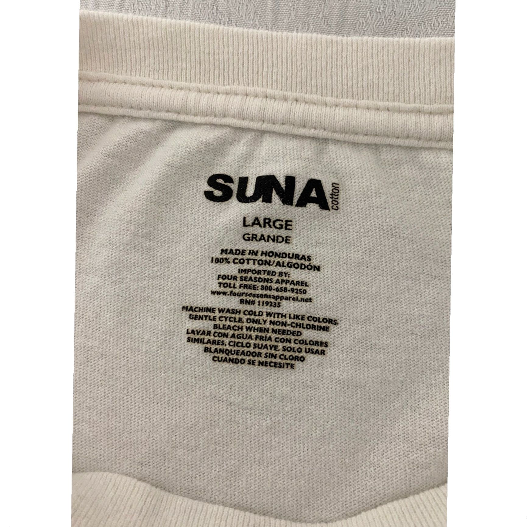 Vintage SUNA Hawaii Aloha State Est 1959 Graphic T-Shirt Mens White Cotton Tee Size US L / EU 52-54 / 3 - 4 Thumbnail