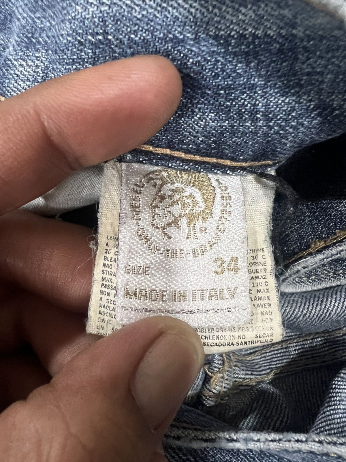 🔥Vintage Diesel Cardiel Made in Italy Distressed Denim