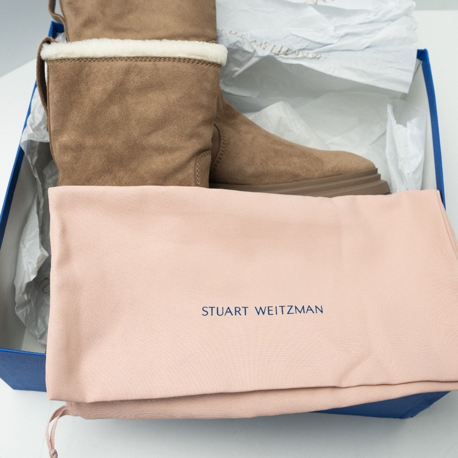 Stuart Weitzman Stuart Weitzman Bedford Chill Sherling Suede Boot. Size US 10 / IT 40 - 2 Thumbnail