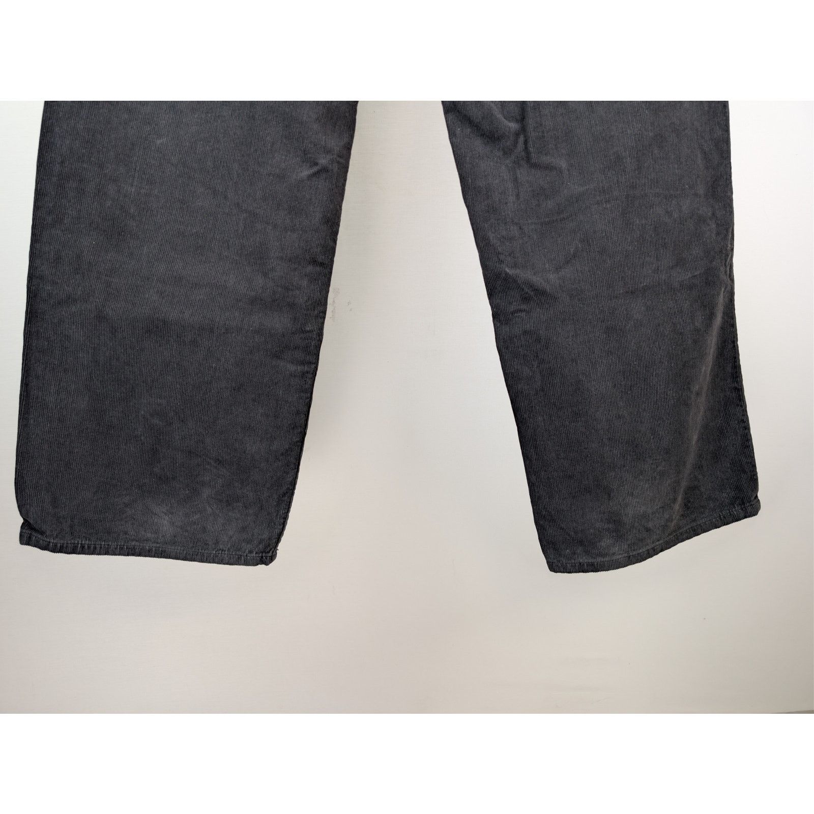 Balenciaga o1rshd1 Japanese Cotton Corduroy Denim Baggy Pants in Black Size US 28 / EU 44 - 13 Thumbnail