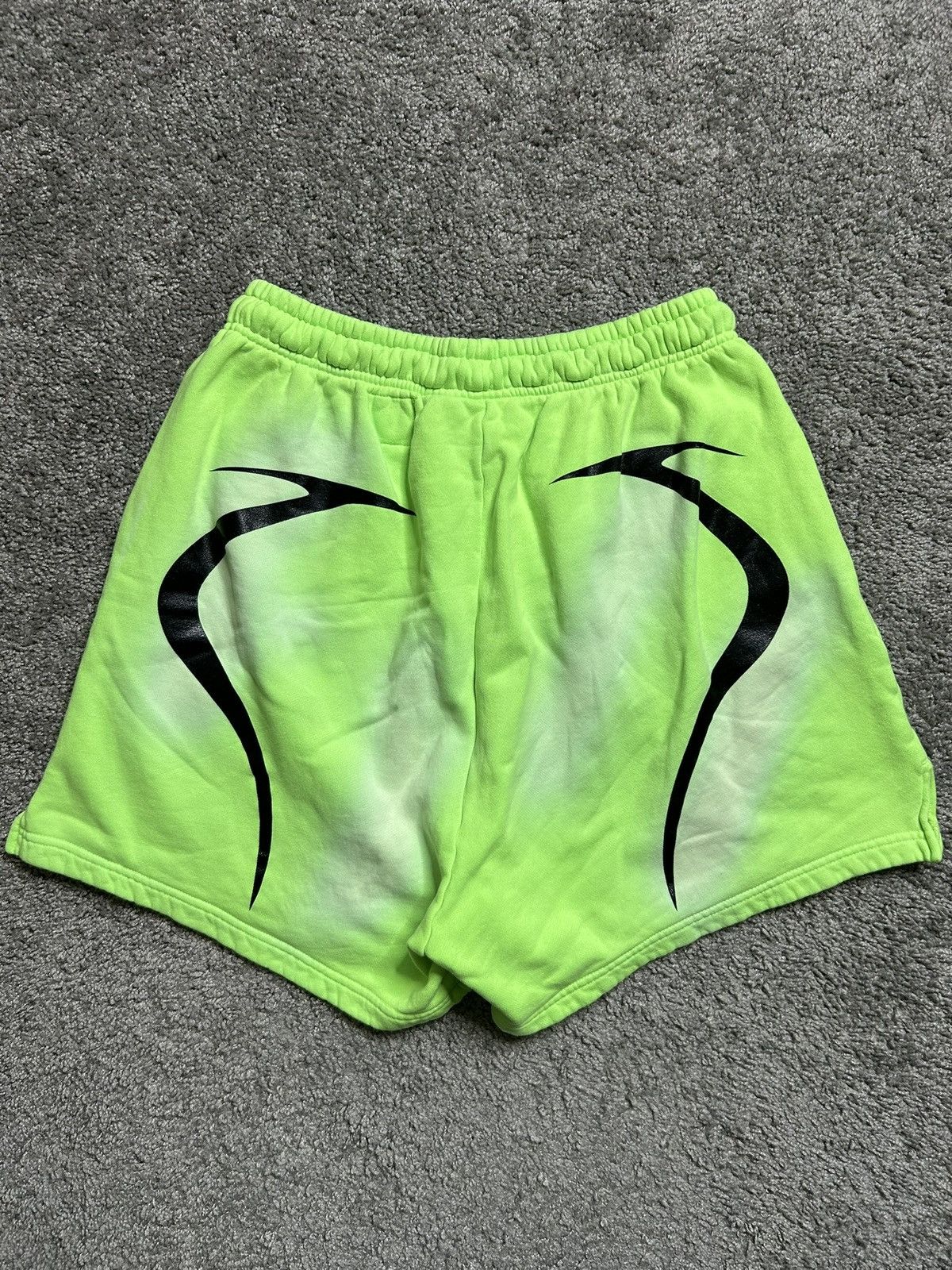 HELLSTAR Hellstar Flame Sweat Shorts Green Slime USA Size US 32 / EU 48 - 7 Thumbnail