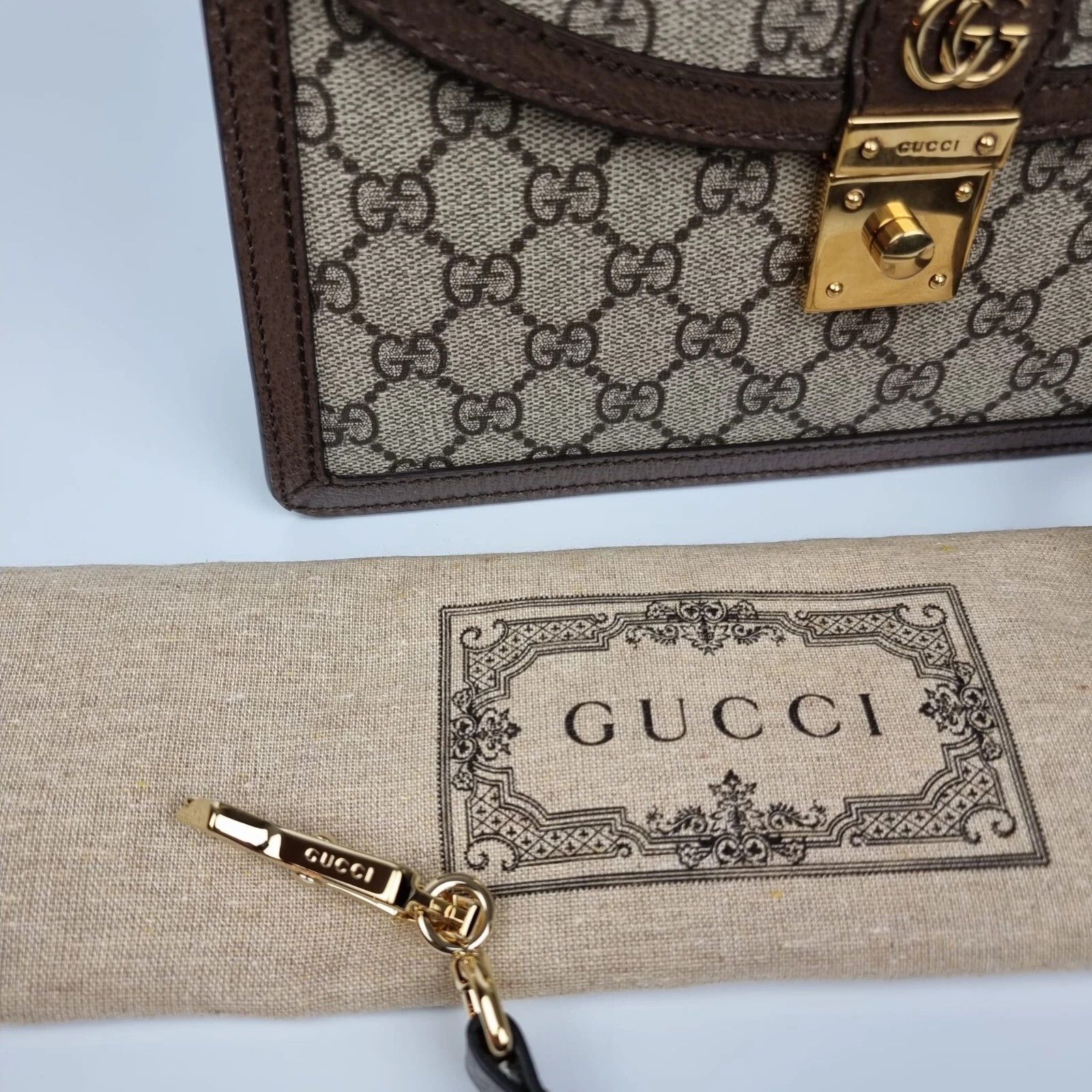 Gucci GUCCI Medium Ophidia GG Ebony Top Handle Bag New Size ONE SIZE - 7 Thumbnail
