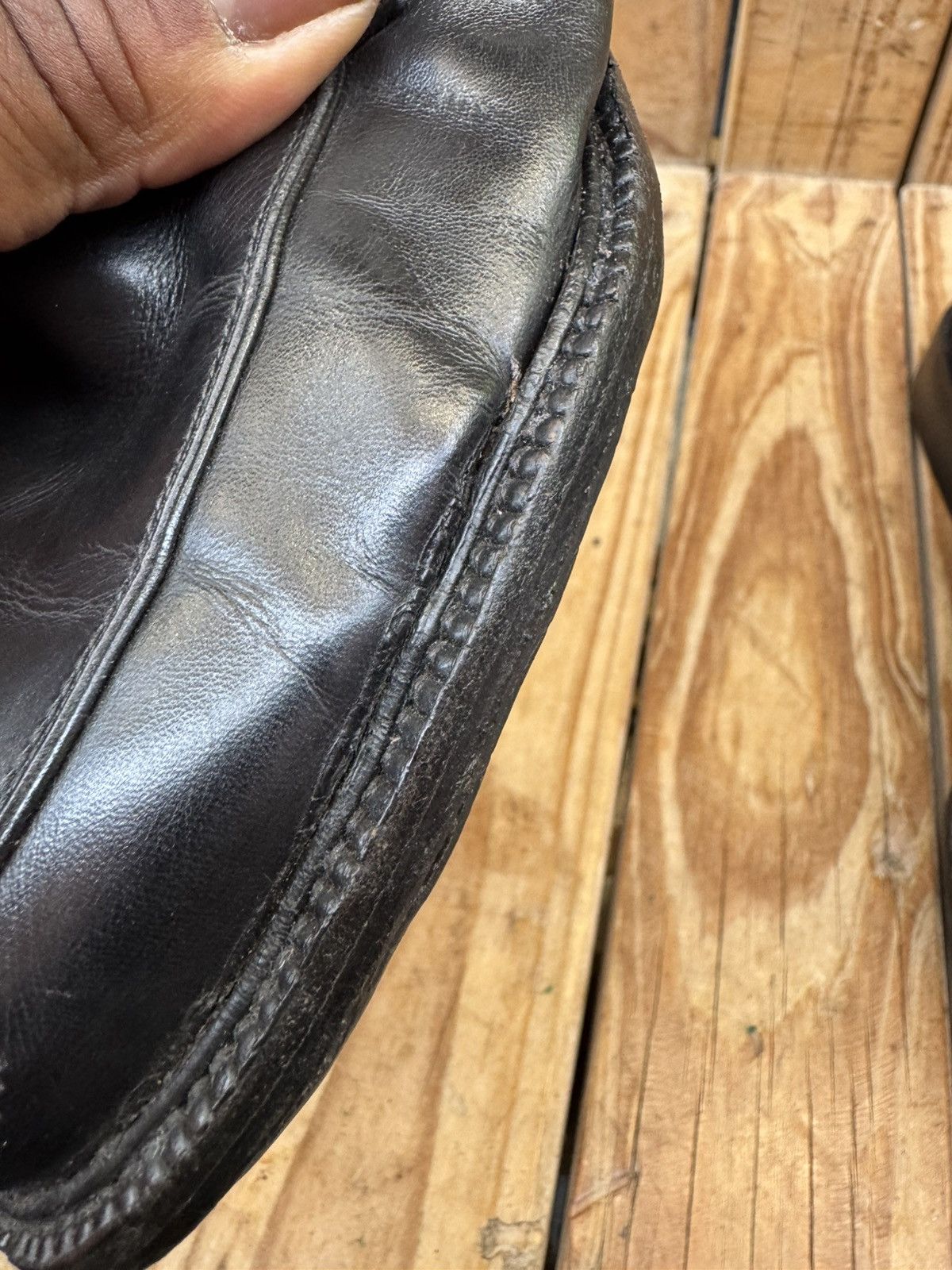 Salvatore Ferragamo Salvatore Ferragamo Black Men’s Leather Loafers Sz US 7.5 EE Size US 7.5 / EU 40-41 - 18 Thumbnail