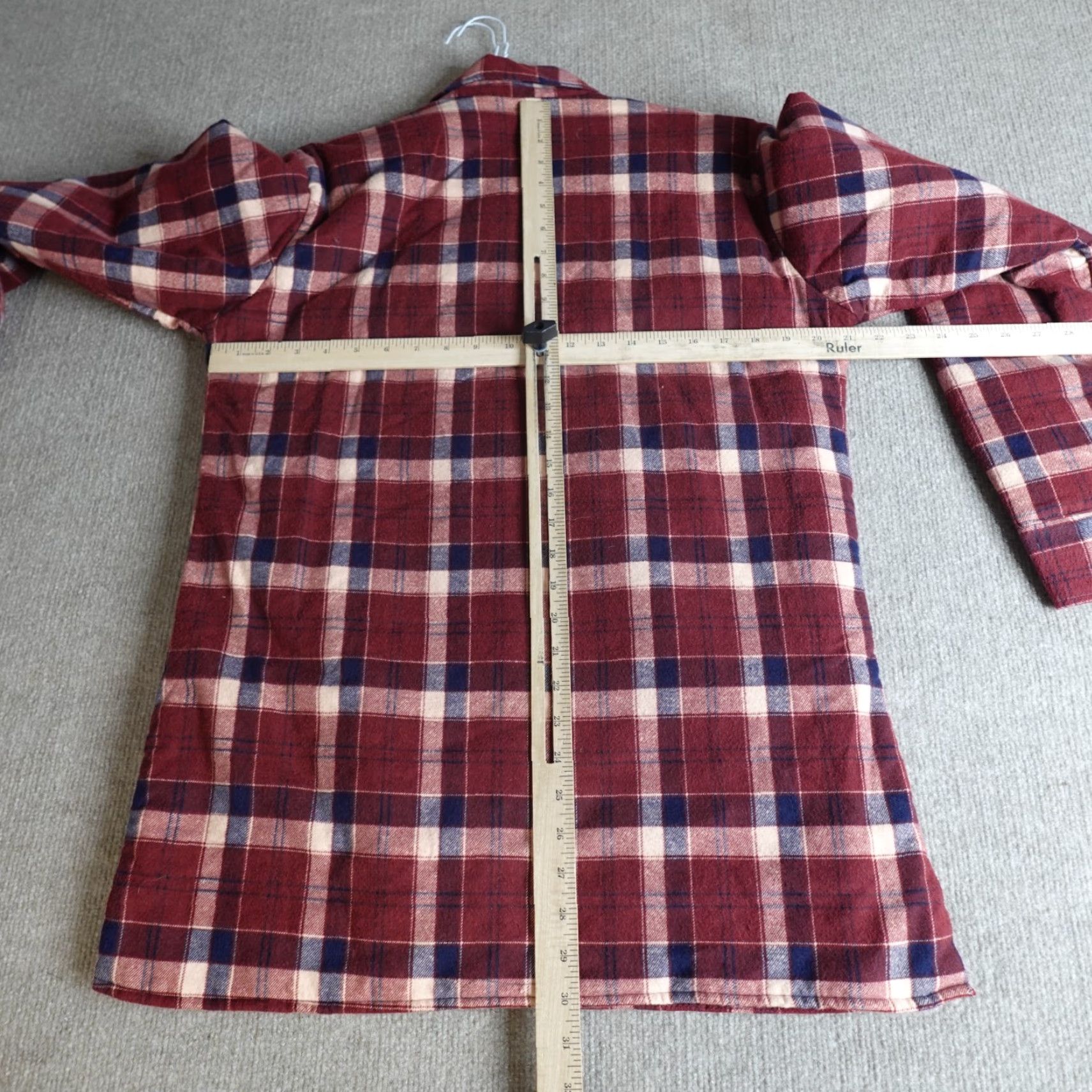 Vintage VINTAGE American Vintage Jacket Plaid Red Long Sleeve Flannel Quilted Lined Cotton Button Size M Mens Size US M / EU 48-50 / 2 - 5 Thumbnail