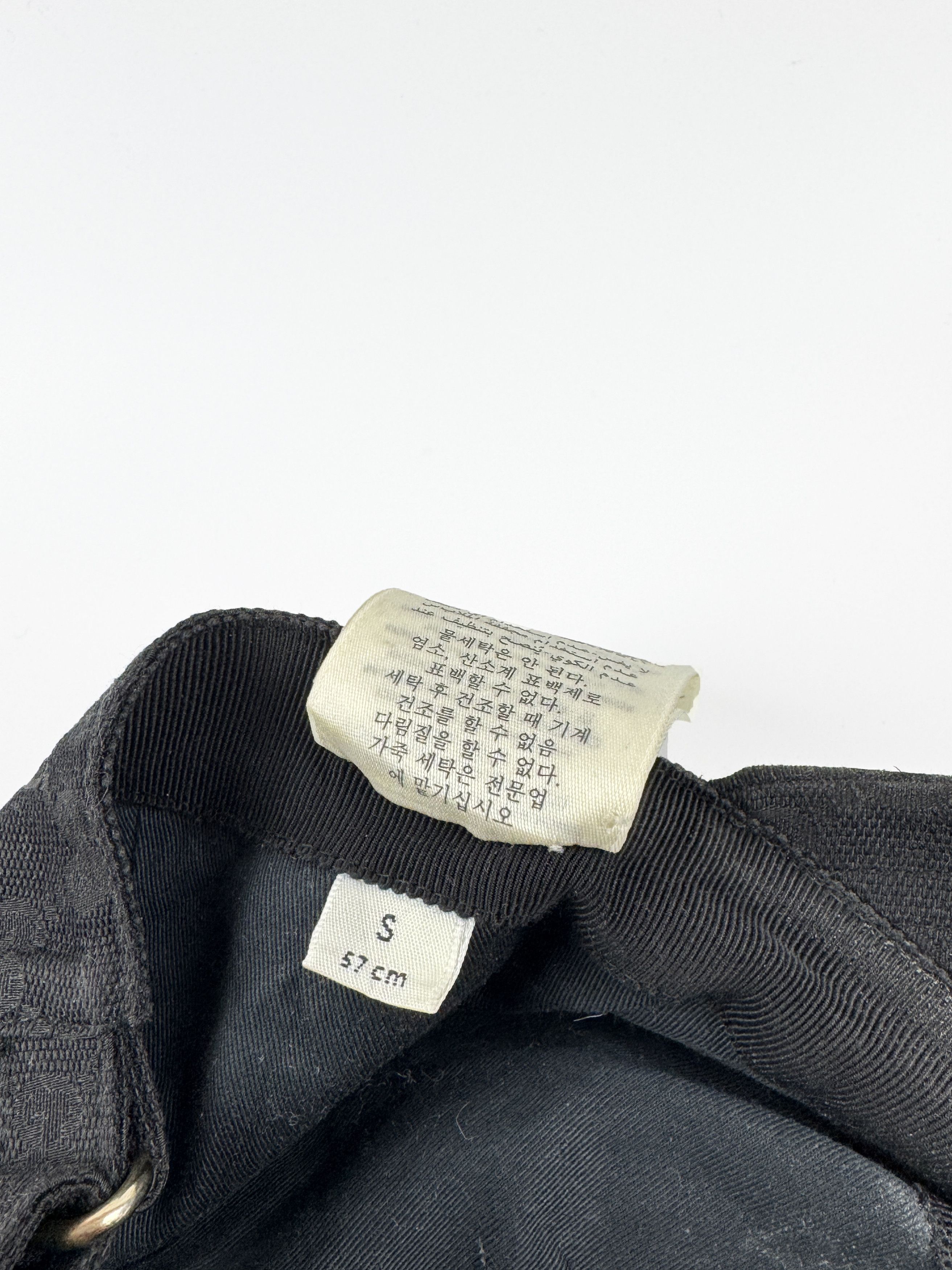 Gucci GUCCI Monogram Black Gold Big Logo Cap Size S 57cm Size ONE SIZE - 10 Thumbnail