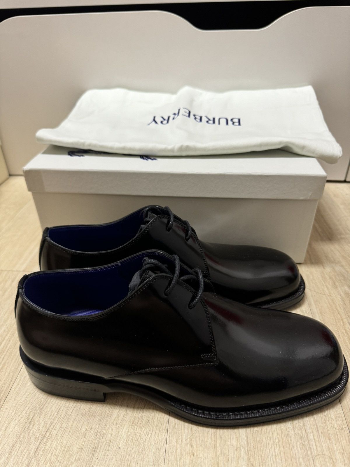 Burberry Knight Derby Leather Shoes Size US 10 / EU 43 - 2 Thumbnail