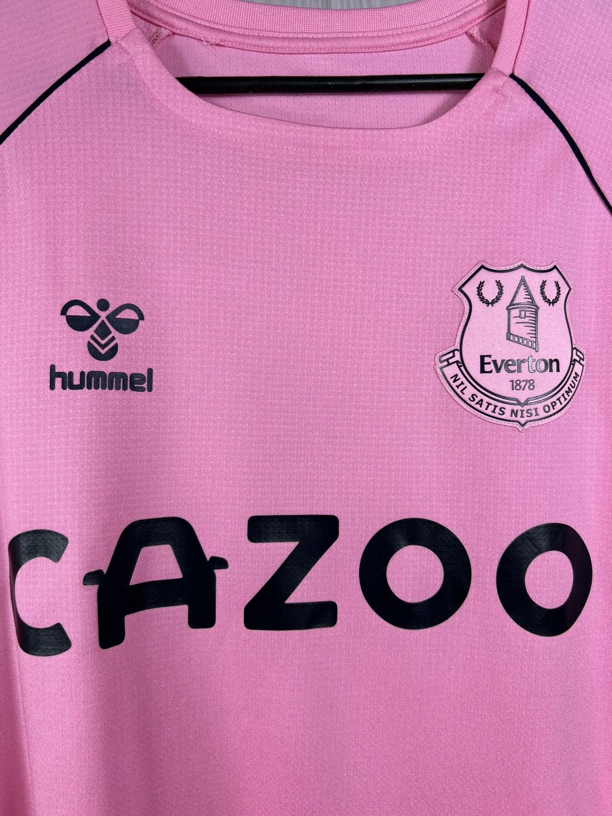 Hummel EVERTON 2020/21 FOOTBALL SHIRT SOCCER JERSEY PINK HUMMEL M/L Size US M / EU 48-50 / 2 - 4 Thumbnail