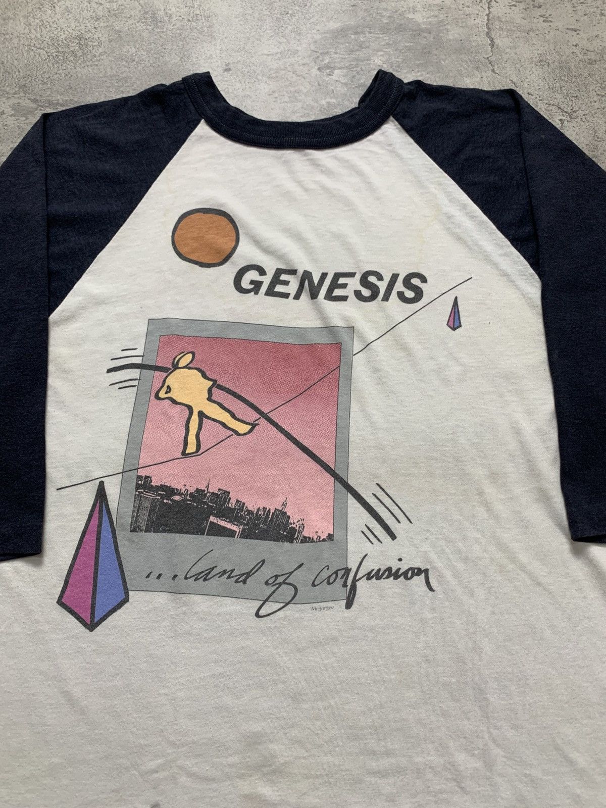 Band Tees Vintage 80s Genesis raglan band shirt Size US L / EU 52-54 / 3 - 3 Thumbnail