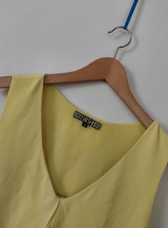 Vintage Biba yellow dress XL Size XL / US 12-14 / IT 48-50 - 4 Thumbnail