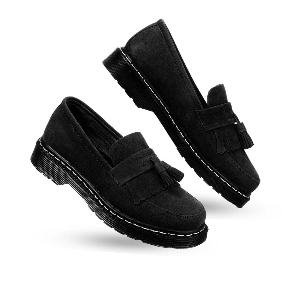 Other Luiz Tassel Loafer Leather Suede Black Shoes Size US 10 / EU 43 - 3 Thumbnail